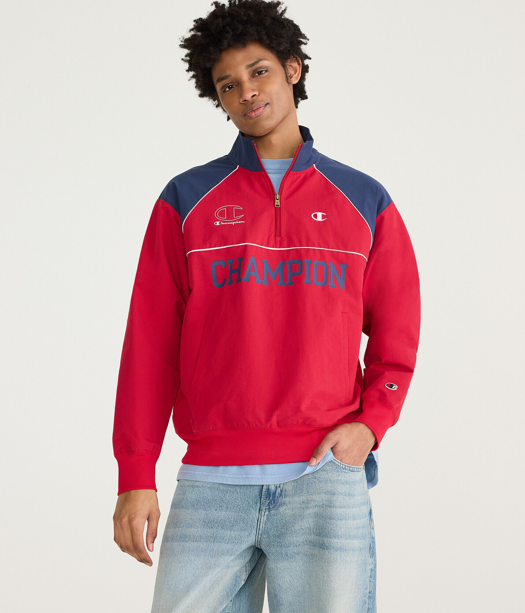 Champion Quarter-Zip Mock-Neck Pullover