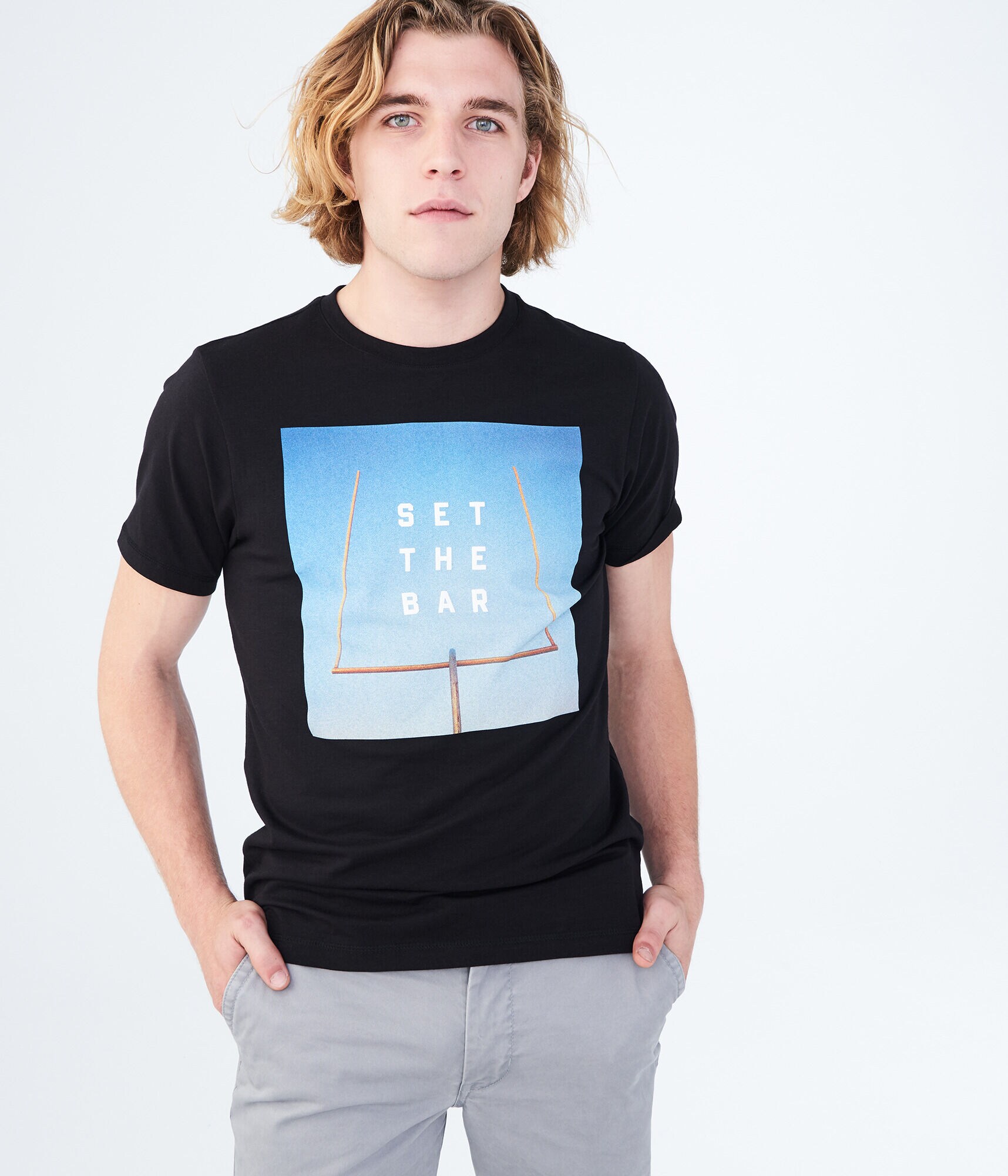 Set The Bar Stretch Graphic Tee