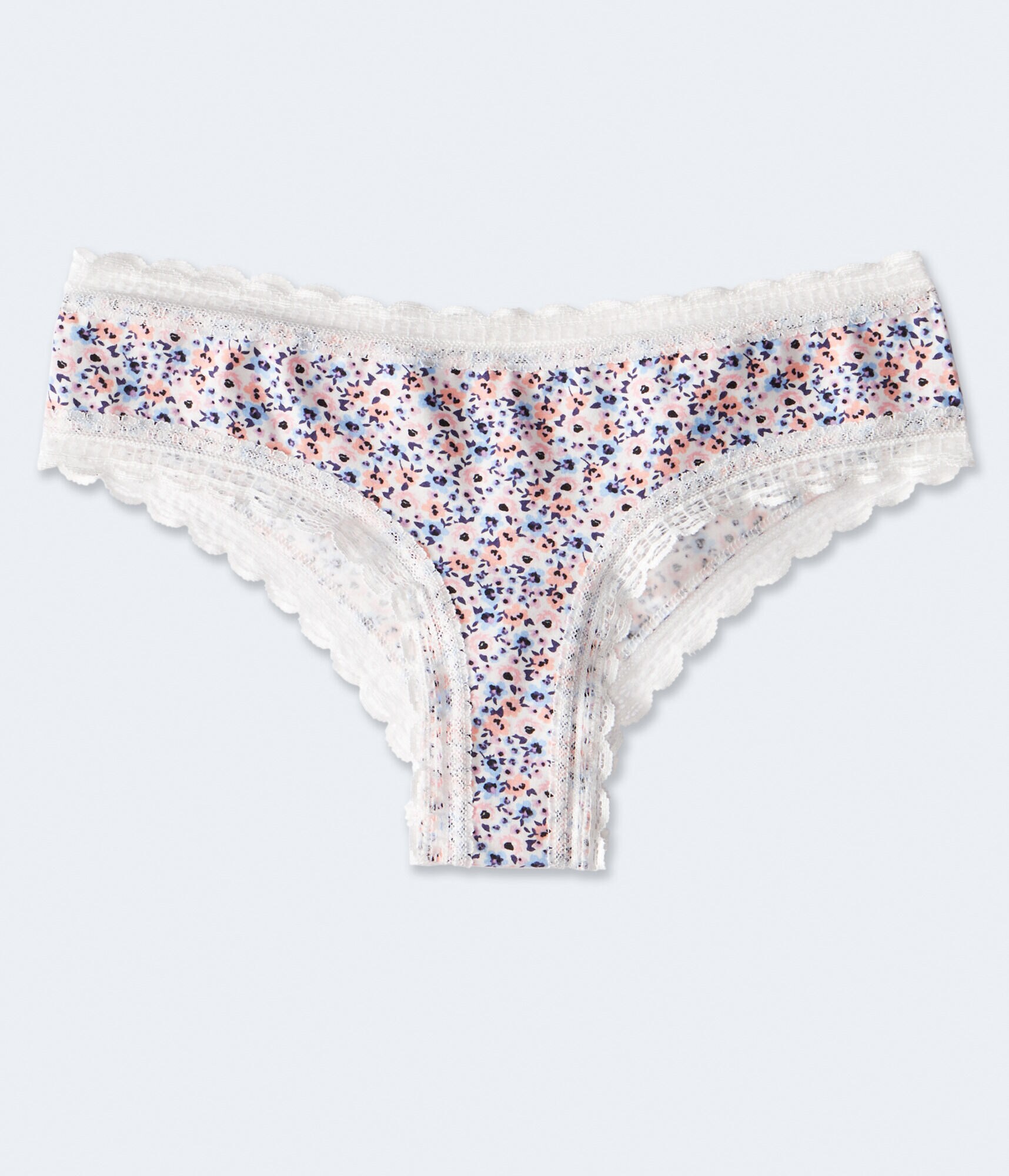 Floral Lace-Trim Cheeky