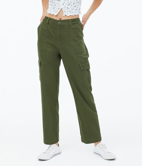 High-Rise Straight Cargo Pants High-Rise Straight Cargo Pants