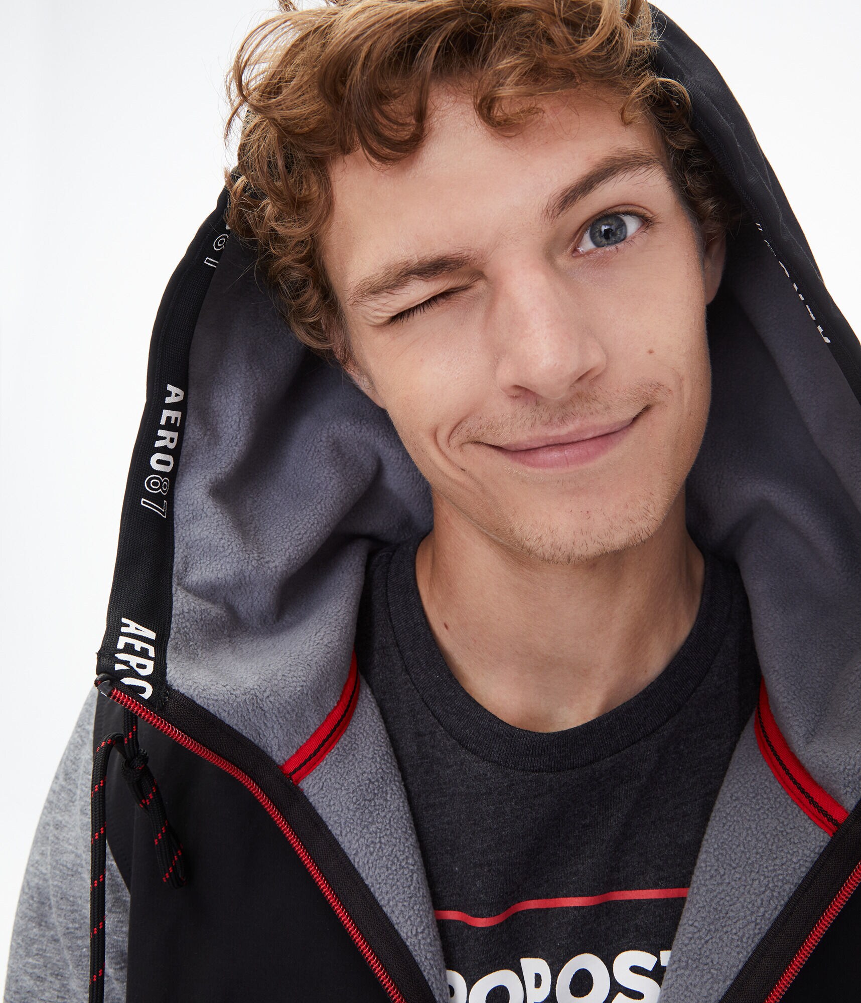 Mixed Media Tech Fleece Full-Zip Hoodie