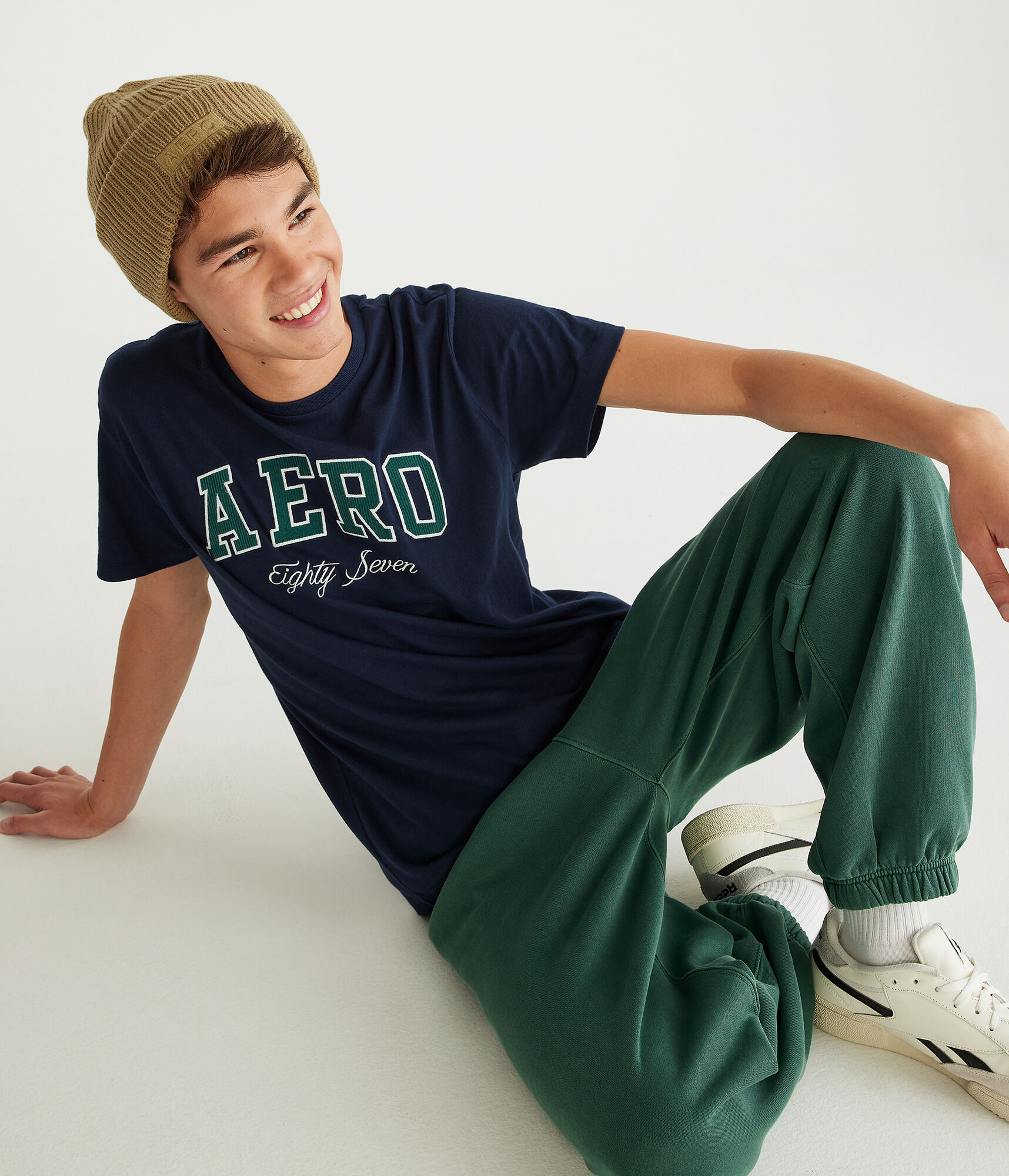 Aero Eighty Seven Appliqu&eacute; Graphic Tee