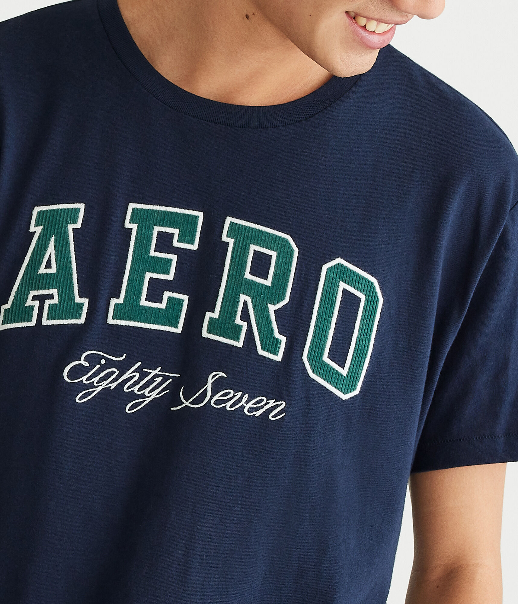 Aero Eighty Seven Appliqu&eacute; Graphic Tee