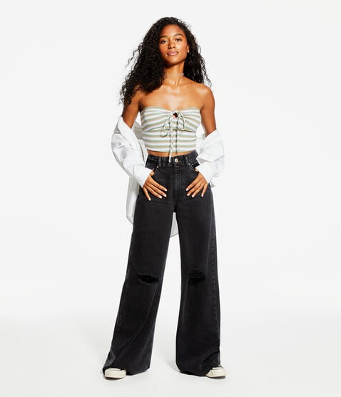 Striped Multiway Crop Top Striped Multiway Crop Top