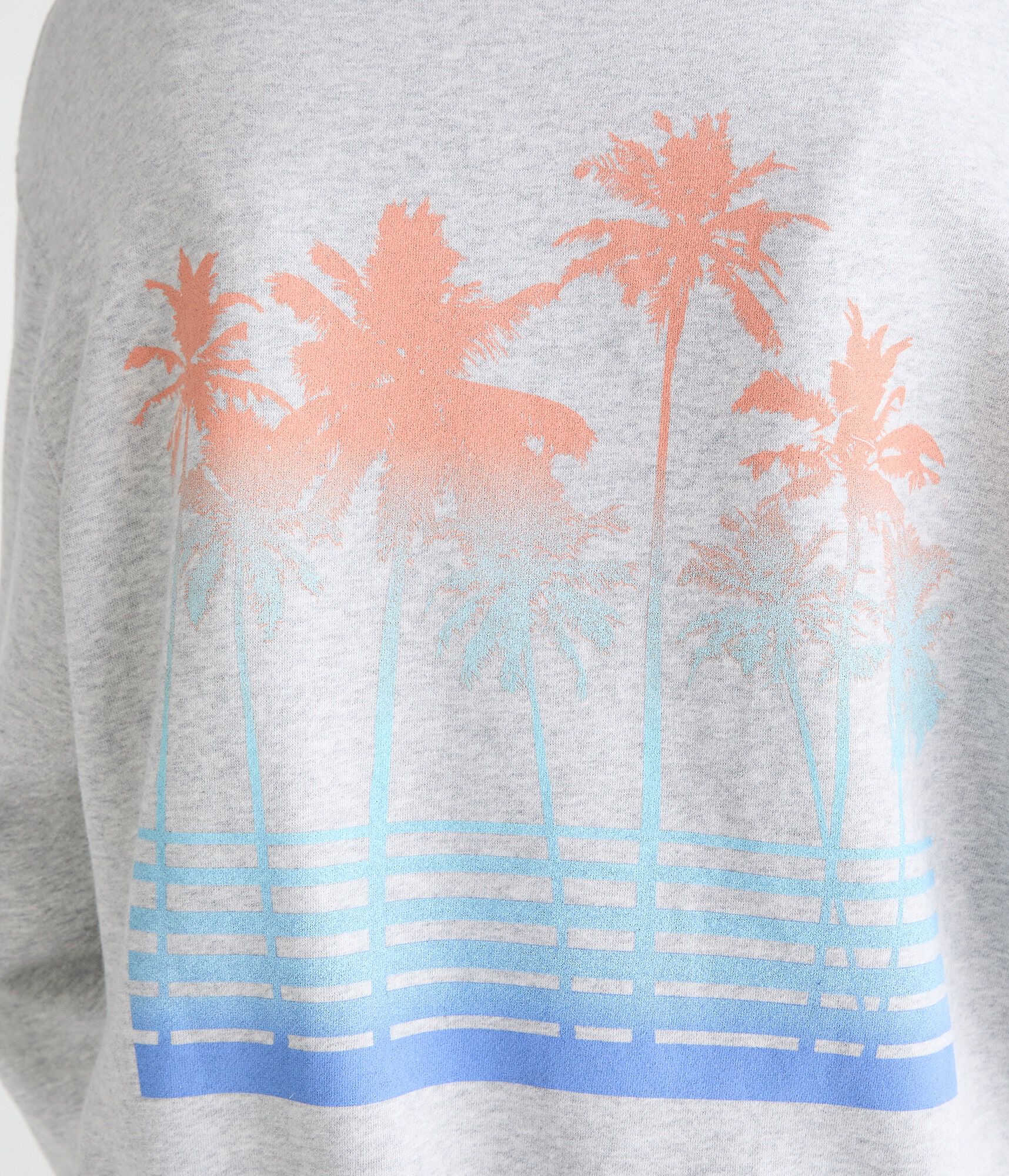 Roxy Palm Tree Stripe Full-Zip Hoodie