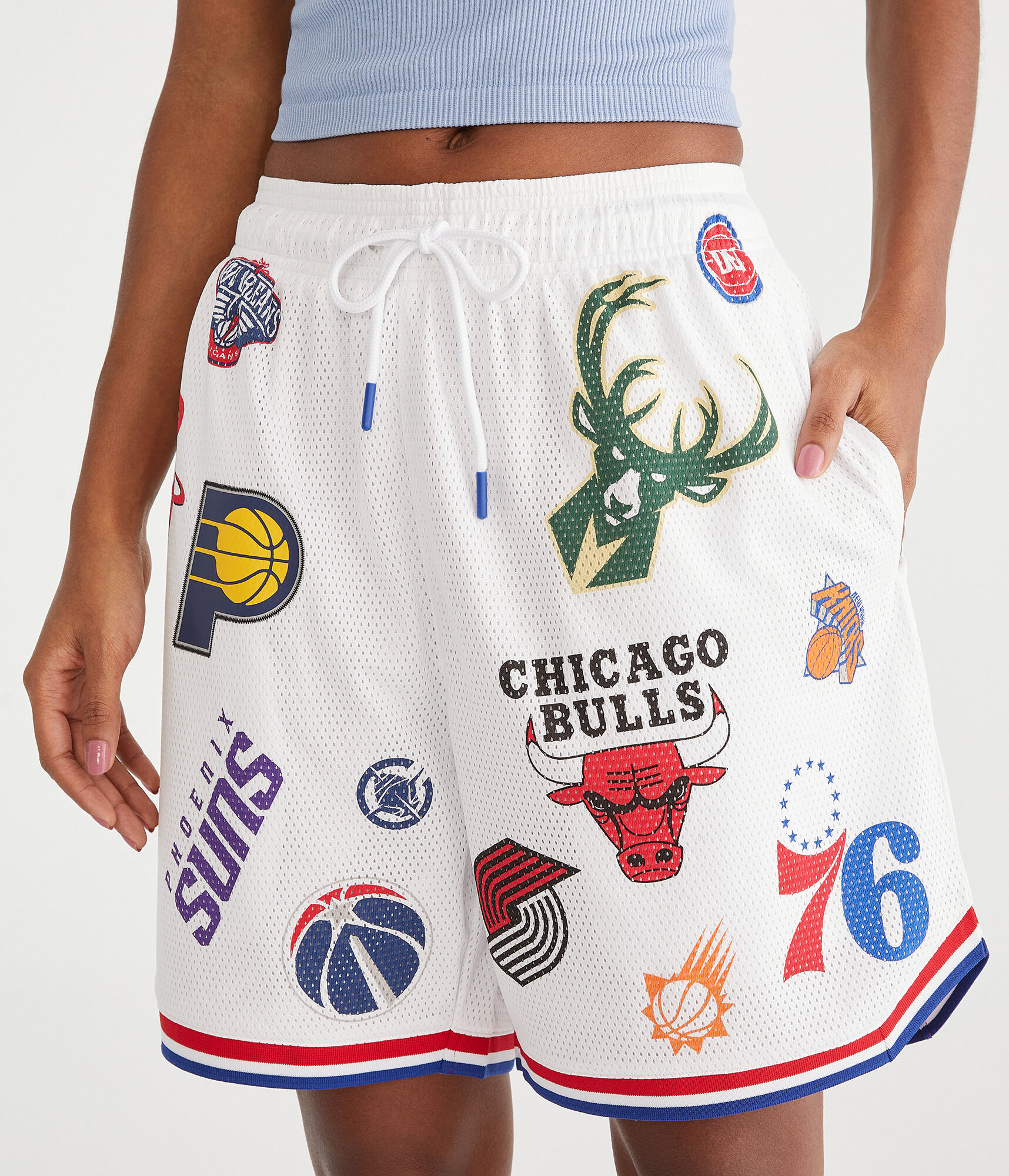 NBA Team Logos Mesh Shorts 6"