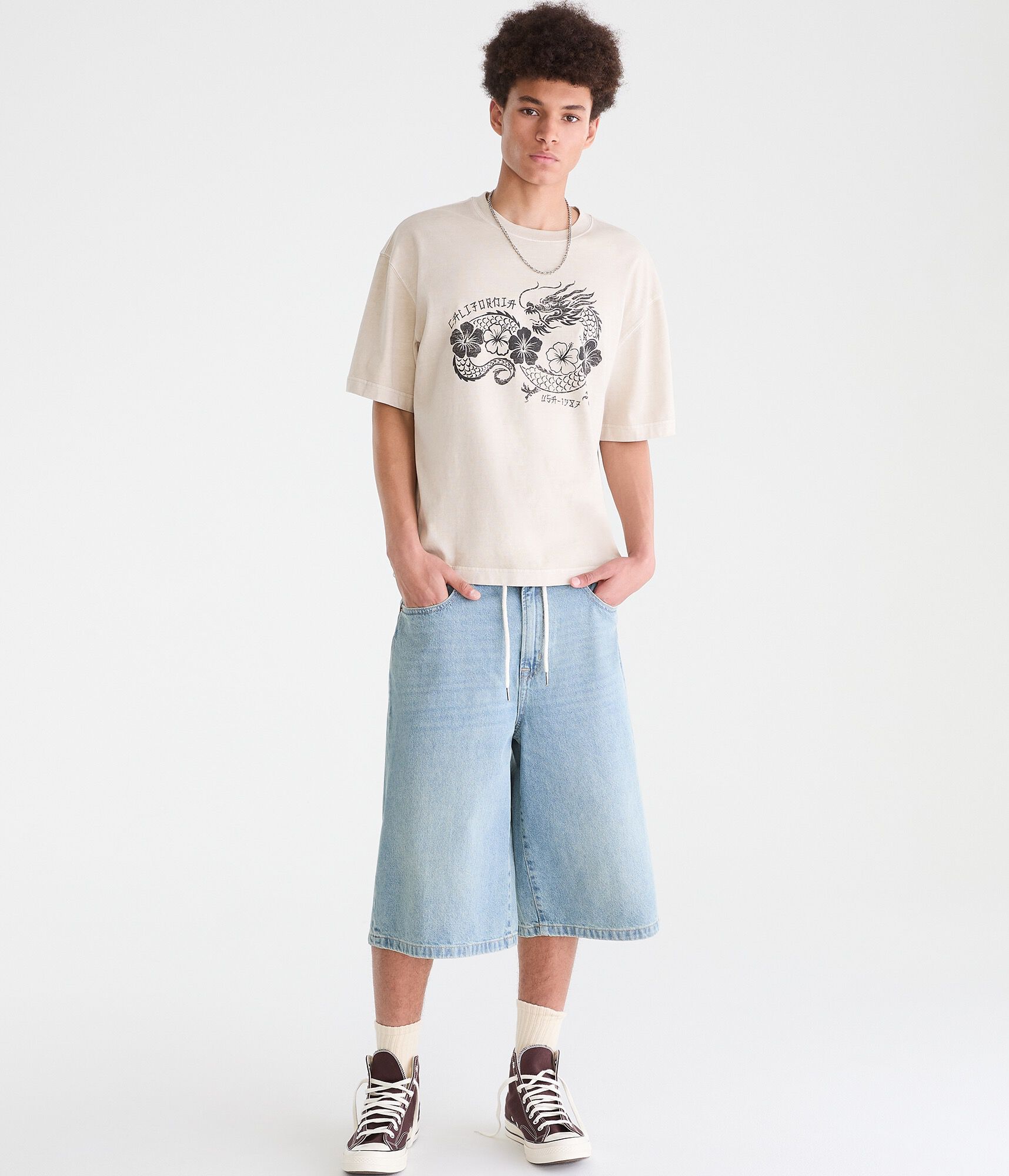 California Dragon Washed Graphic Tee