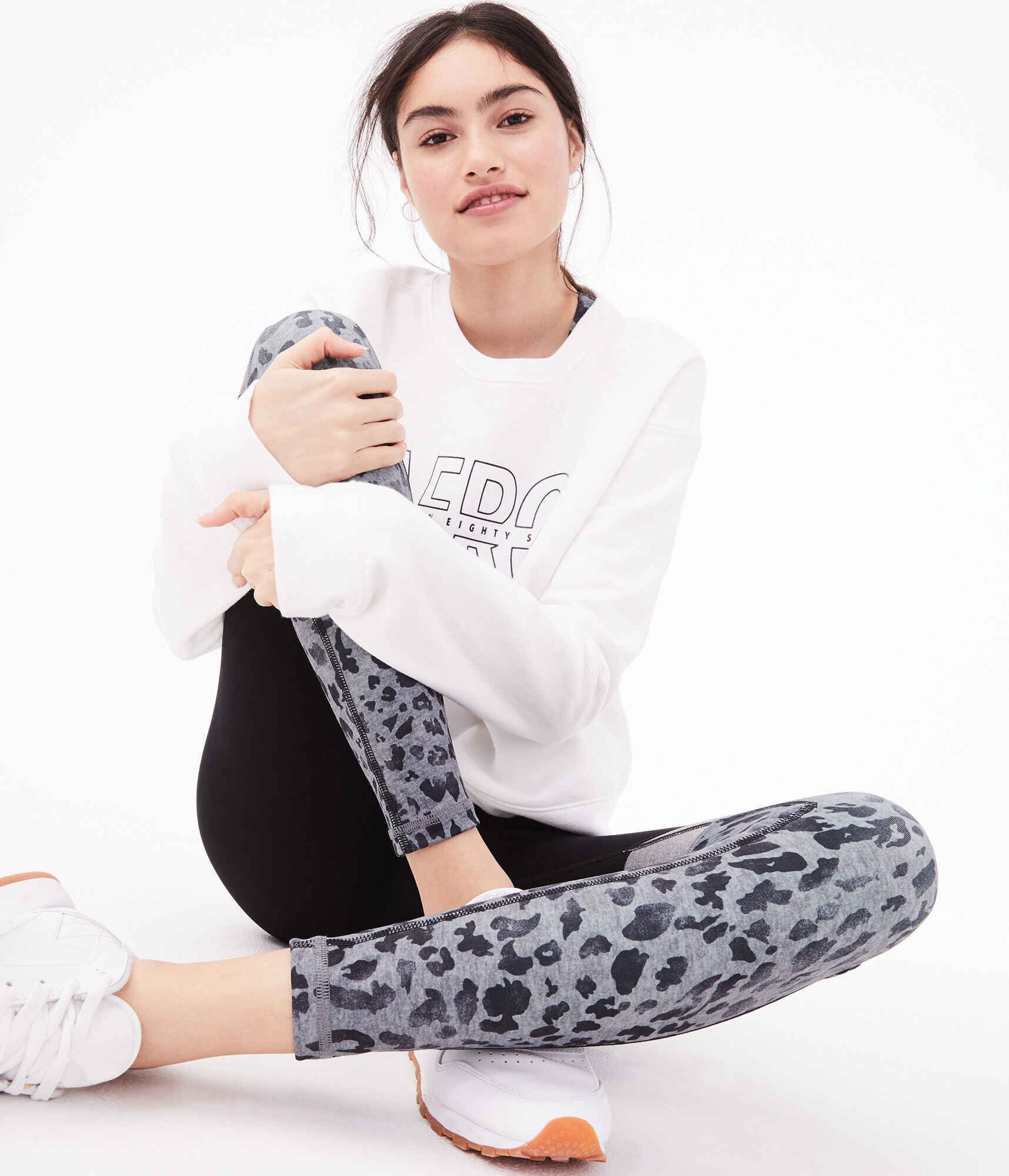 Colorblocked Leopard Leggings