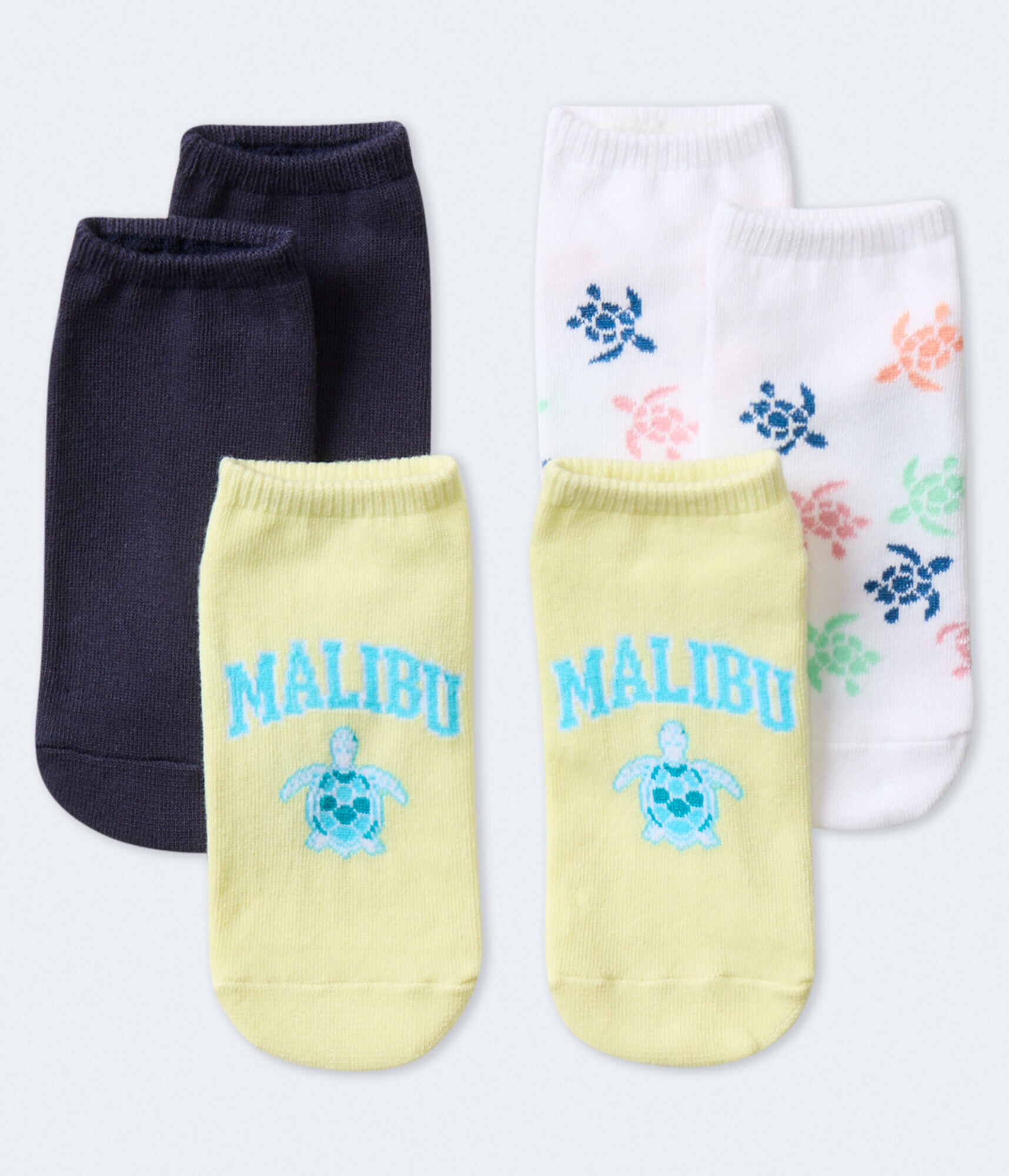 Malibu Turtles Ankle Sock 3-Pack