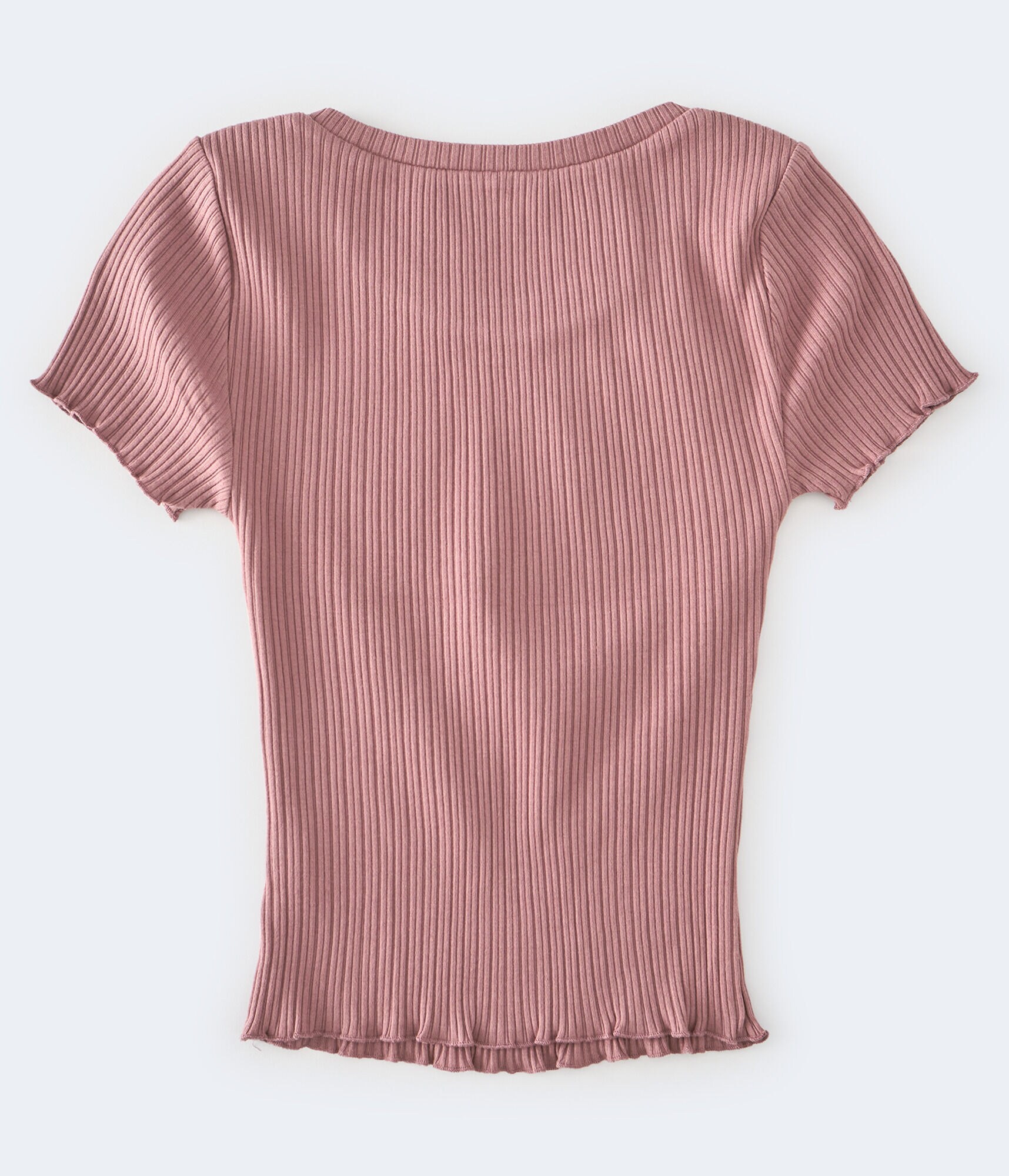 Ribbed Shrunken Tee