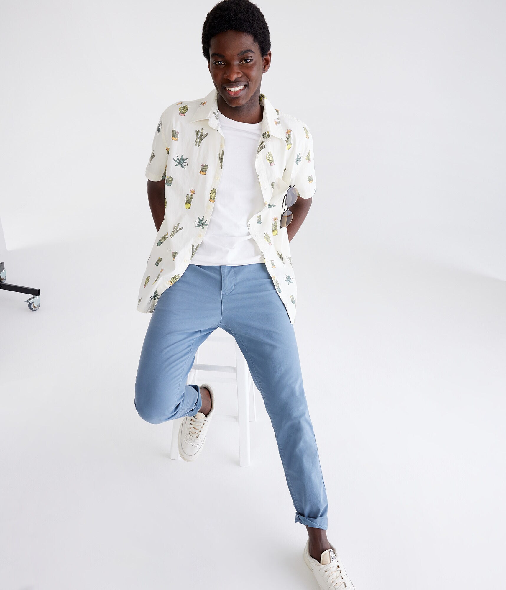 Cactus Print Relaxed Shirt