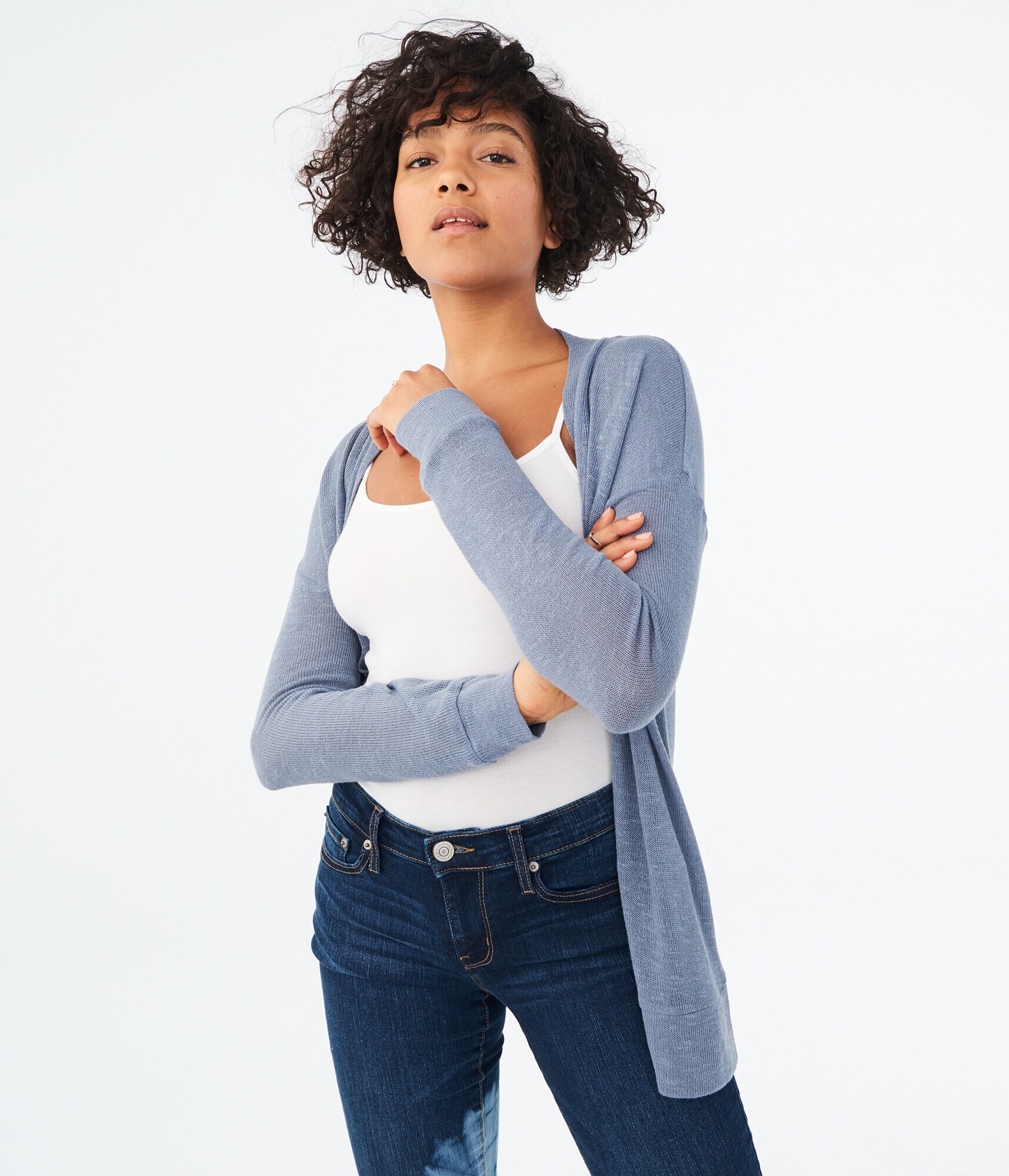 LLD Solid Cardigan***