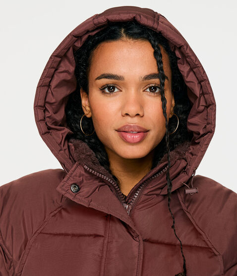 Oversized Quilted Hooded Puffer Jacket