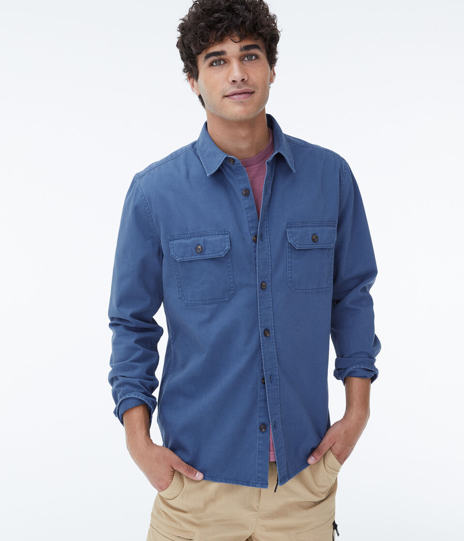 Long Sleeve Workwear Button-Down Shirt