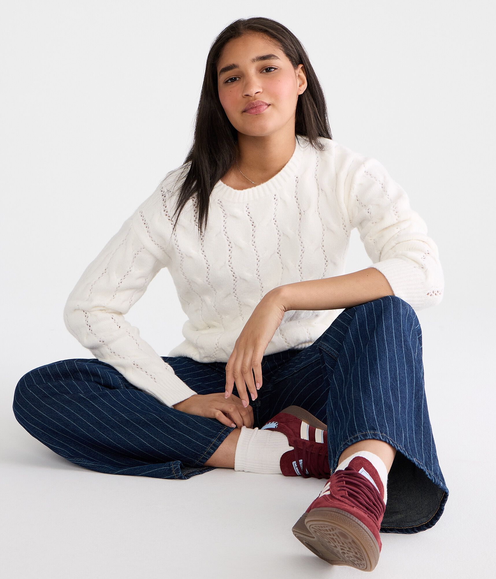 Cozy Cable Crew Sweater