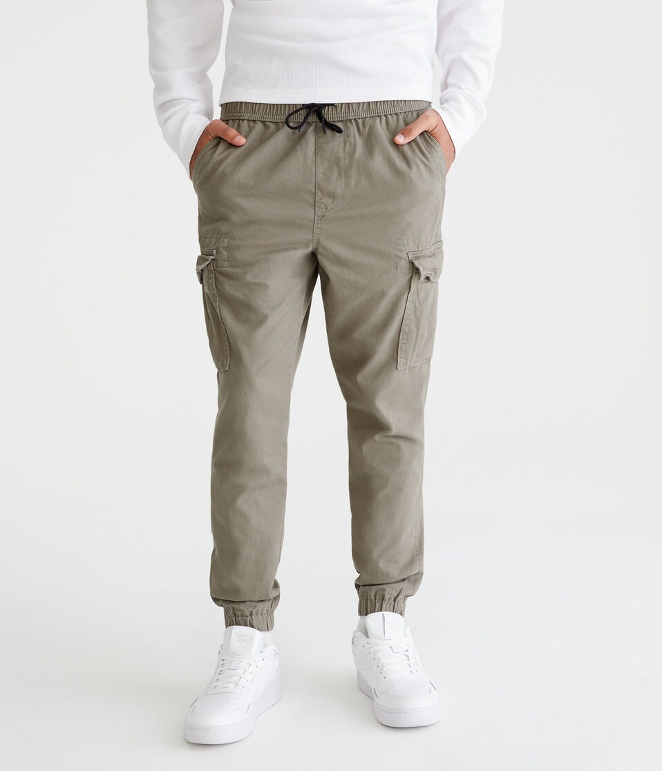 Twill Cargo Joggers