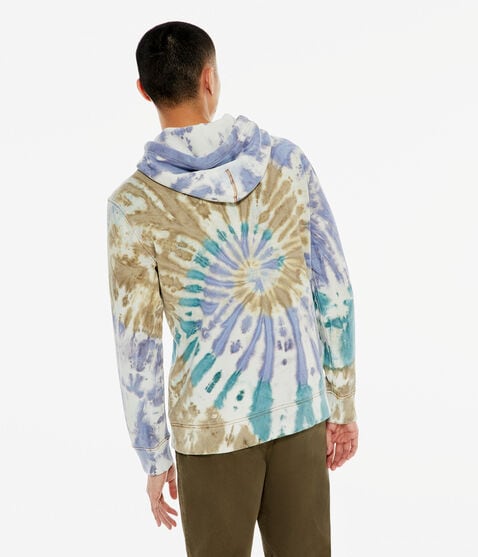 Aeropostale Logo Tie-Dye Pullover Hoodie Aeropostale Logo Tie-Dye Pullover Hoodie