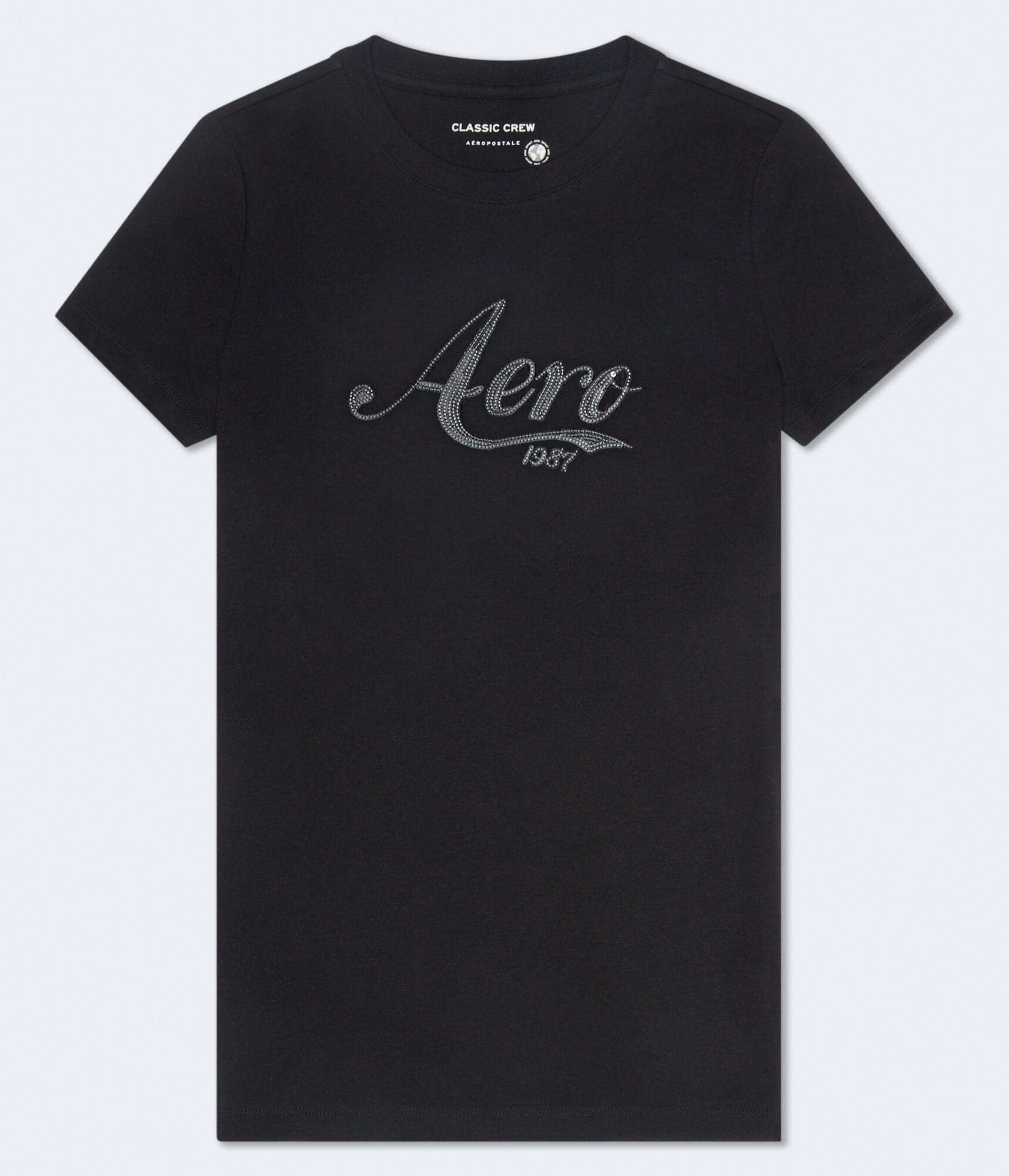 Aero Sequin Logo Graphic Tee