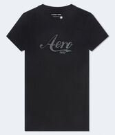 Aero Sequin Logo Graphic Tee
