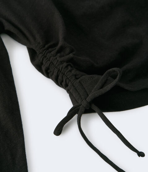 Long Sleeve Ruched Top***