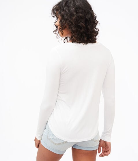 Long Sleeve Seriously Soft V-Neck Tee Long Sleeve Seriously Soft V-Neck Tee