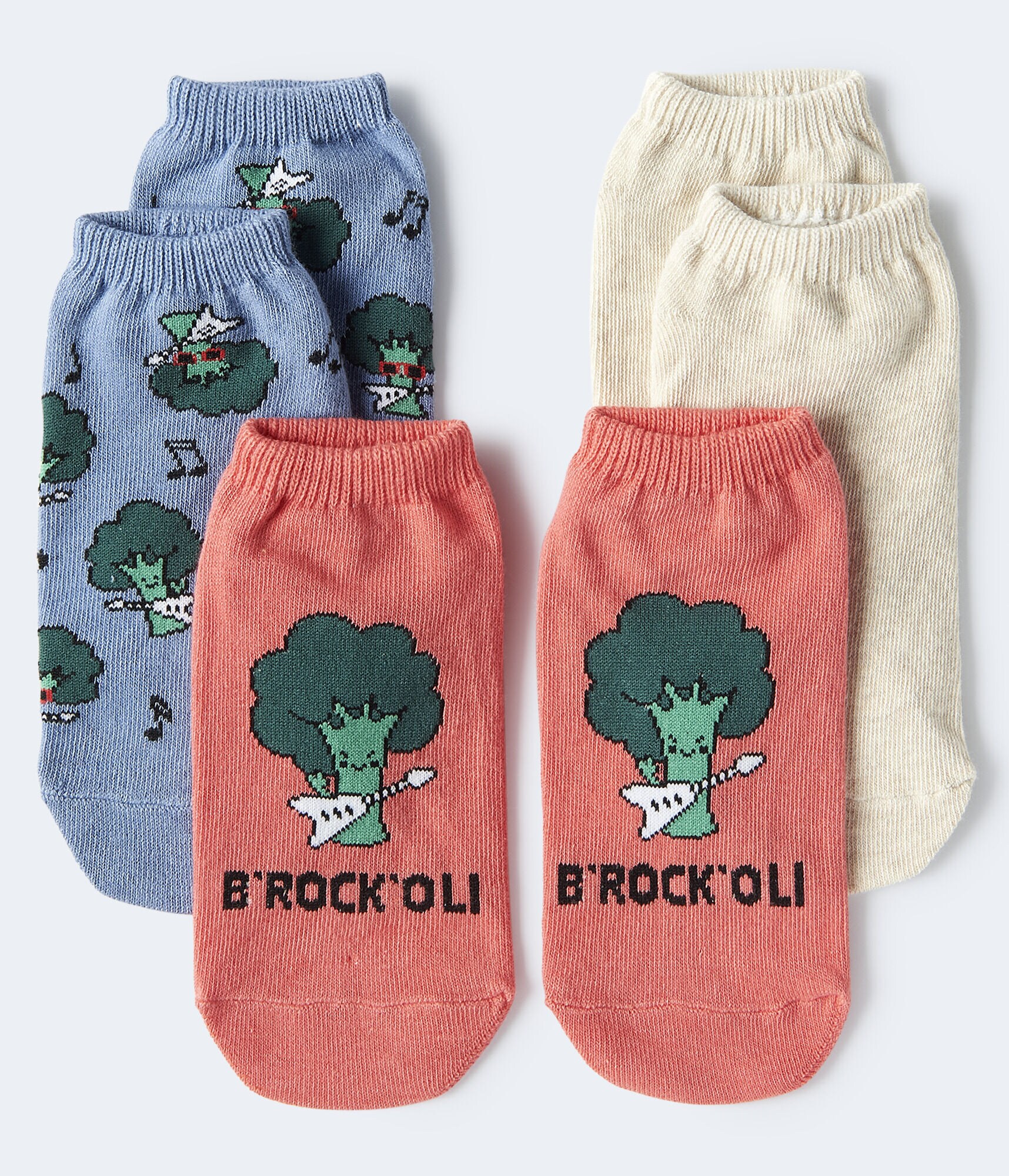 B'Rock'Oli Ankle Sock 3-Pack