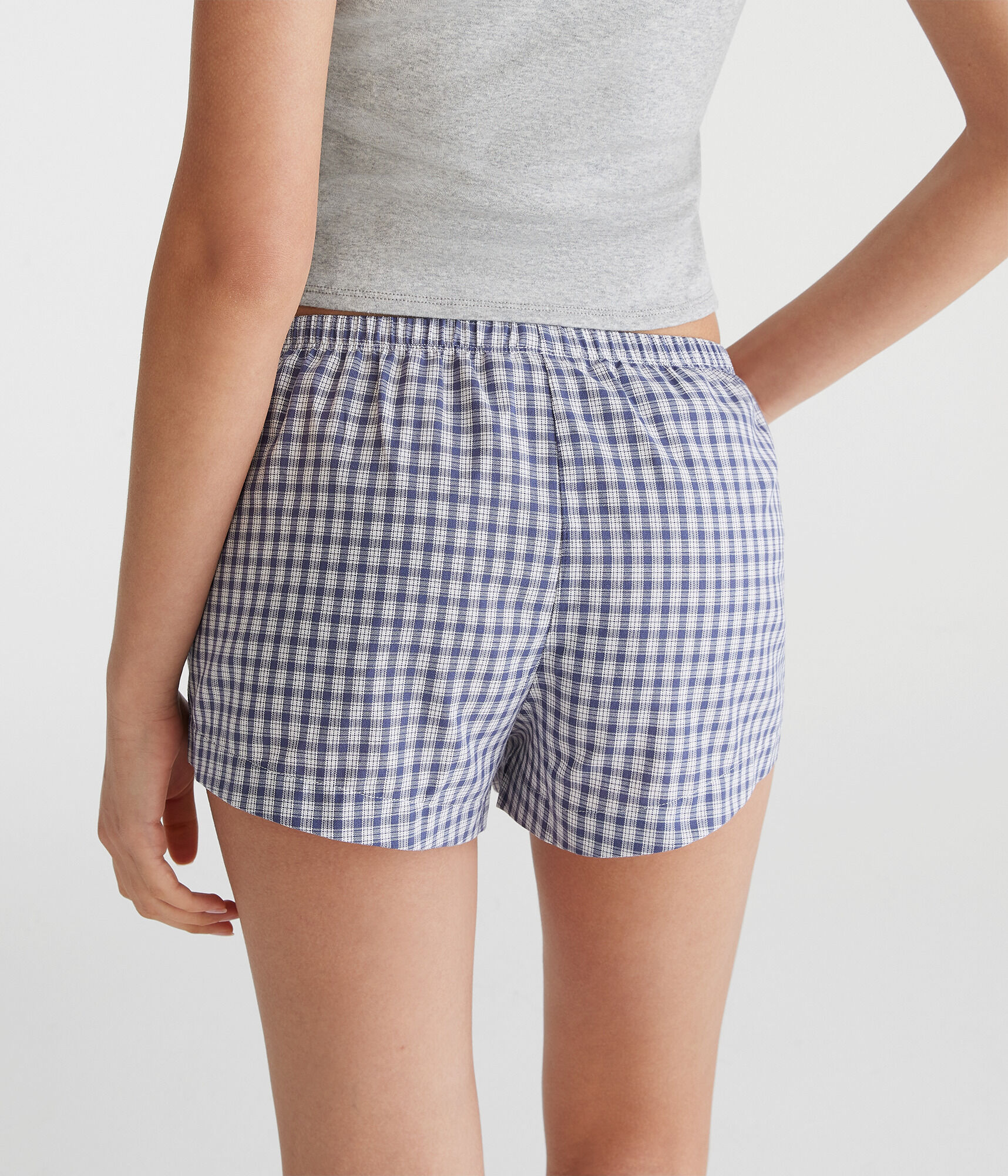 Plaid Sleep Boxer Shorts