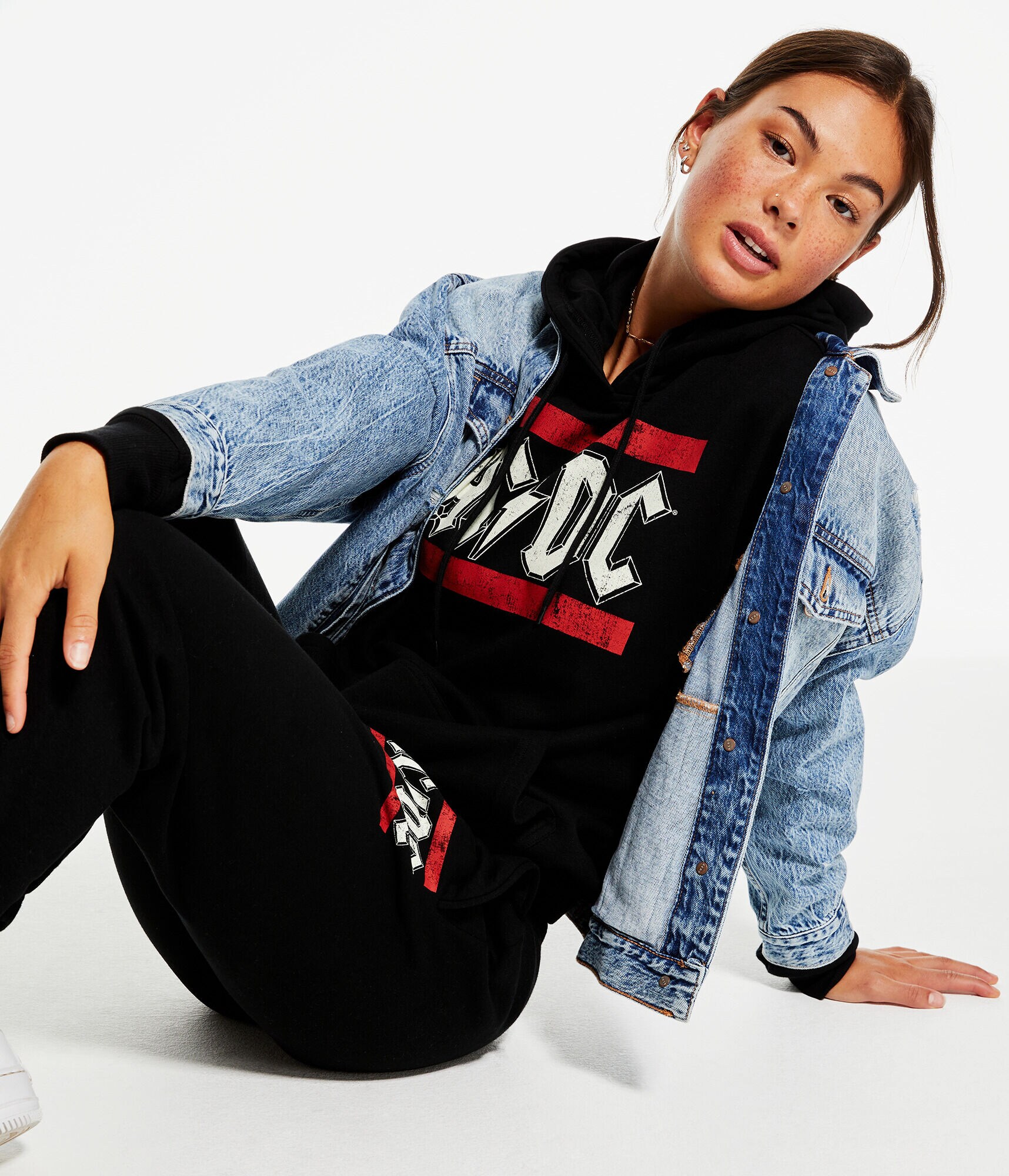 AC/DC Oversized Pullover Hoodie