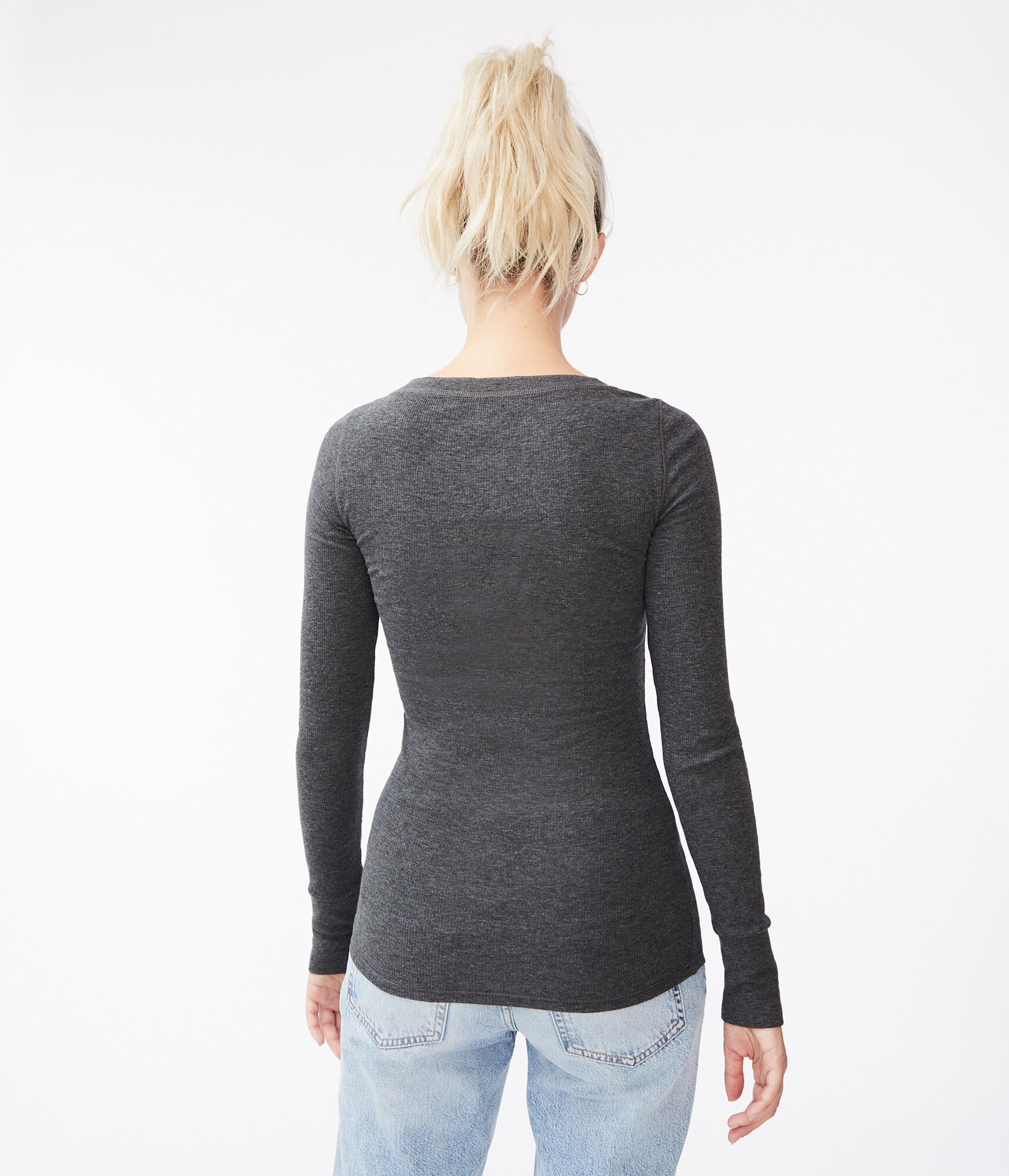 Long Sleeve Aeropostale 87 Graphic Henley