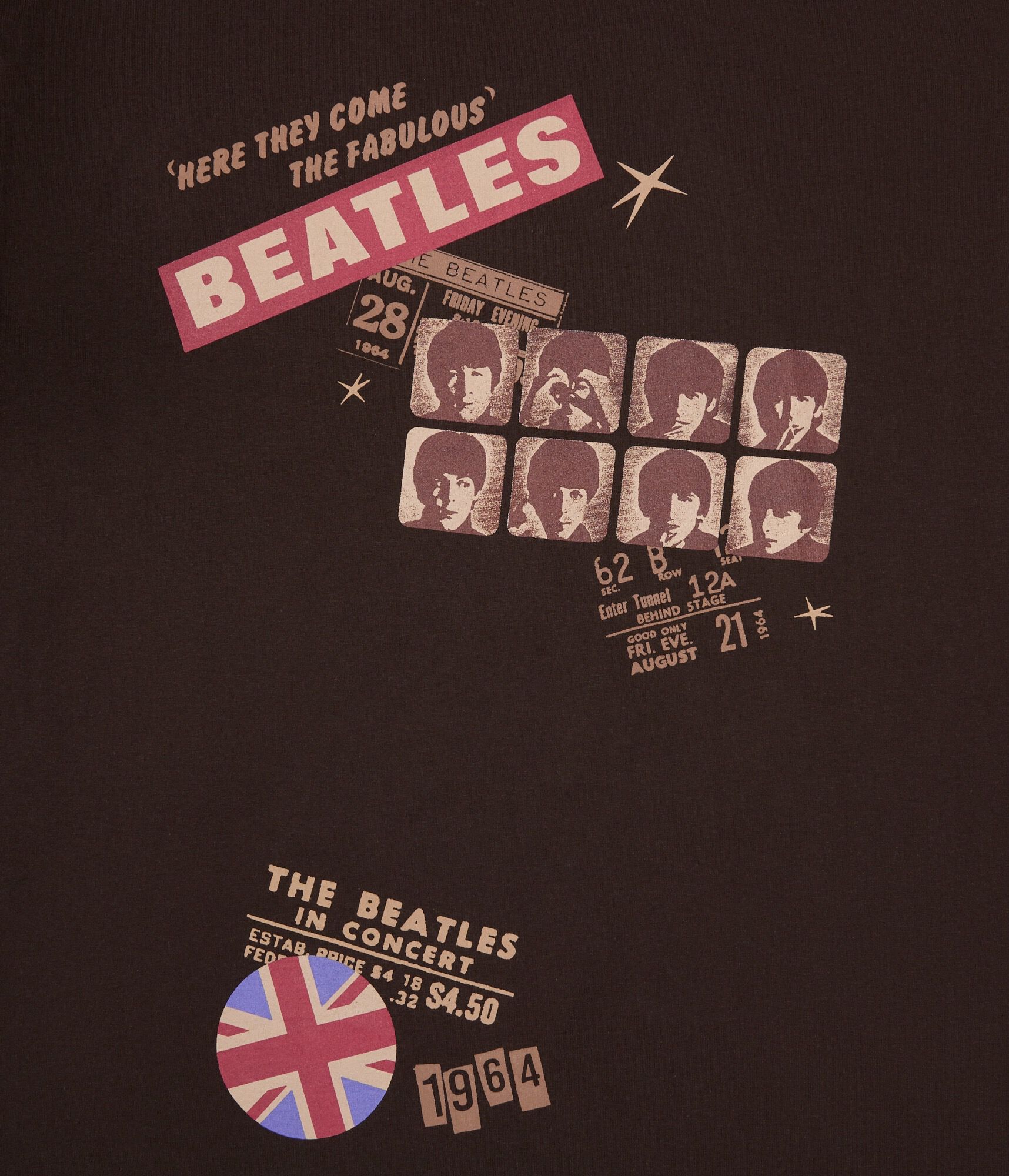 The Beatles In Concert 1964 Relaxed Graphic Tee