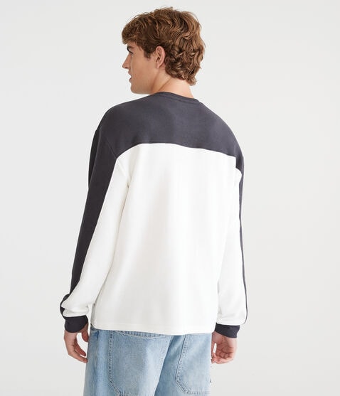 Long Sleeve Retro Colorblocked Stripe Crew Tee Long Sleeve Retro Colorblocked Stripe Crew Tee