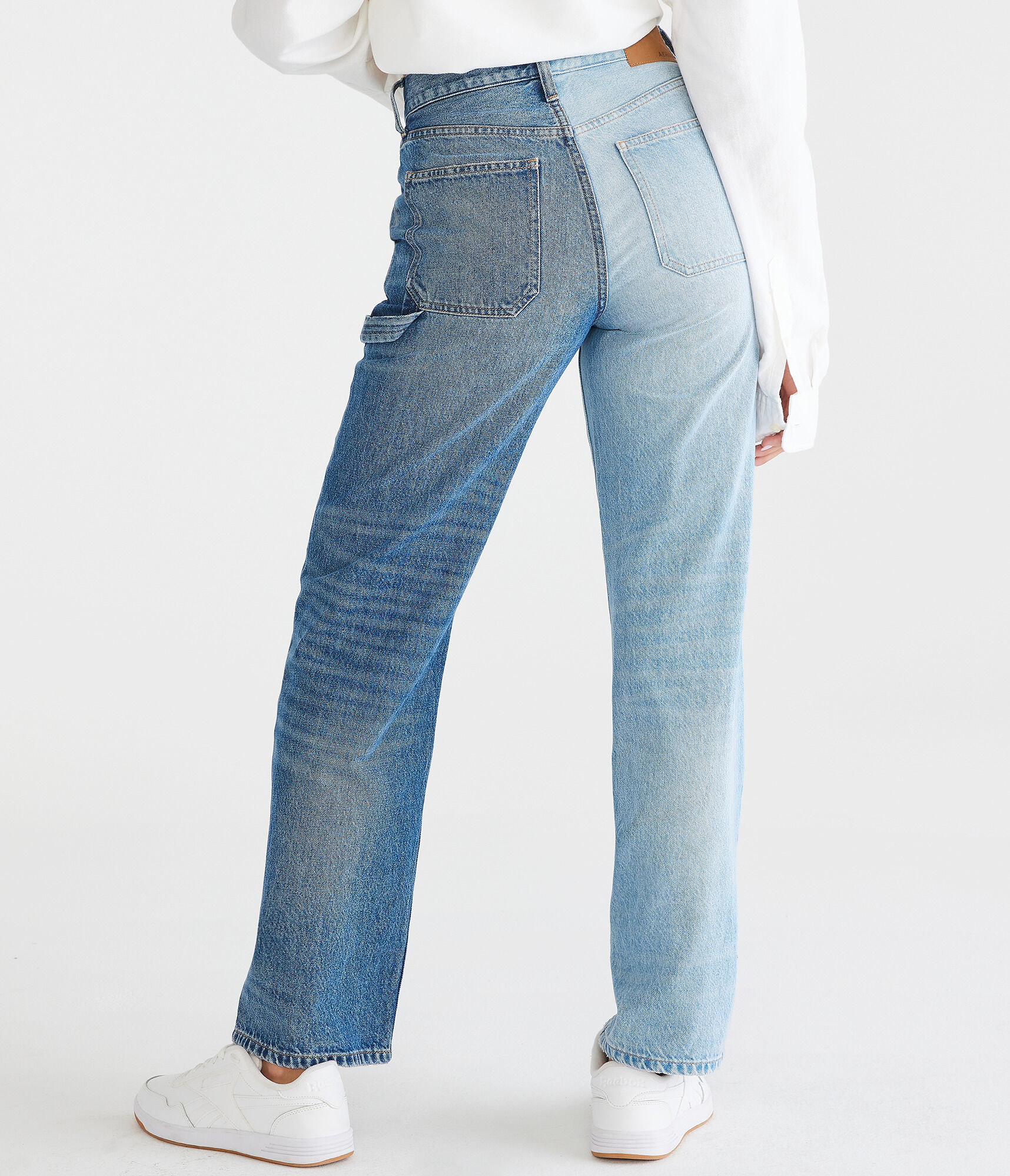 【2plan】Hippo Damage Wide Baggy Denim 2plan】Hippo Damage Wide Baggy Denim