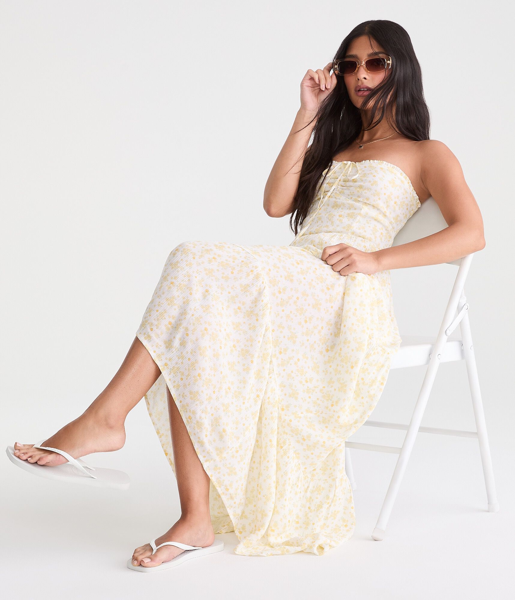 Floral Halter Maxi Dress
