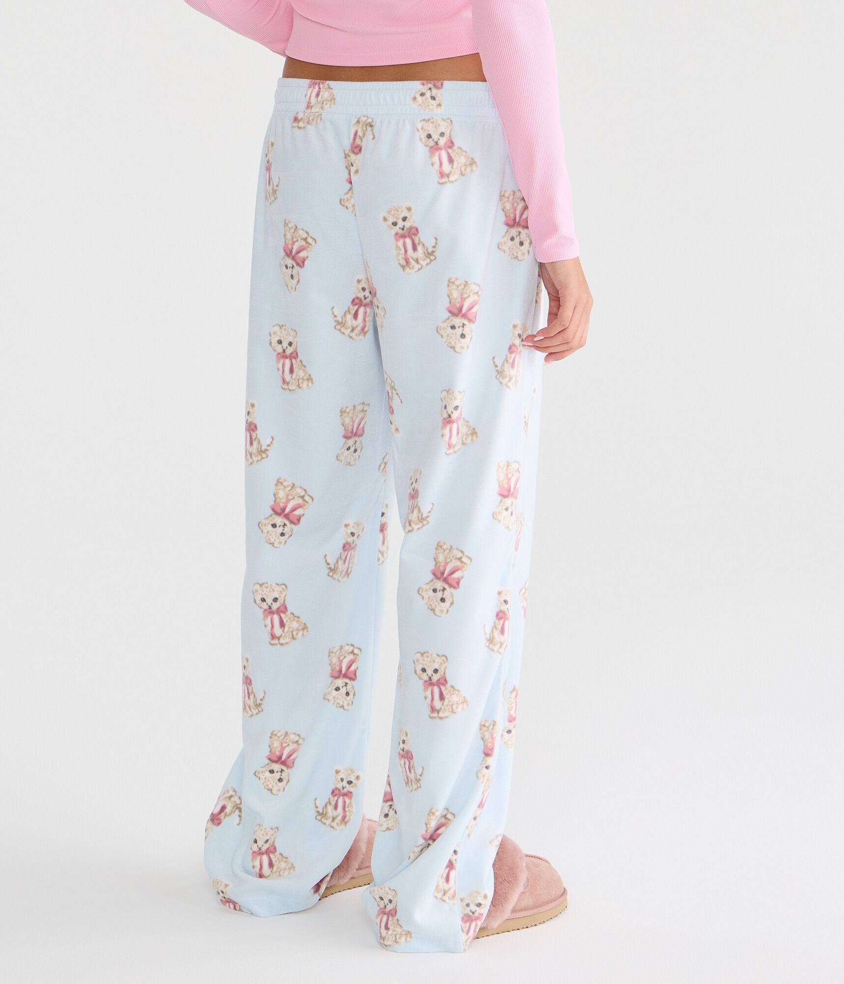 Snow Leopard Polyfleece Sleep Pants