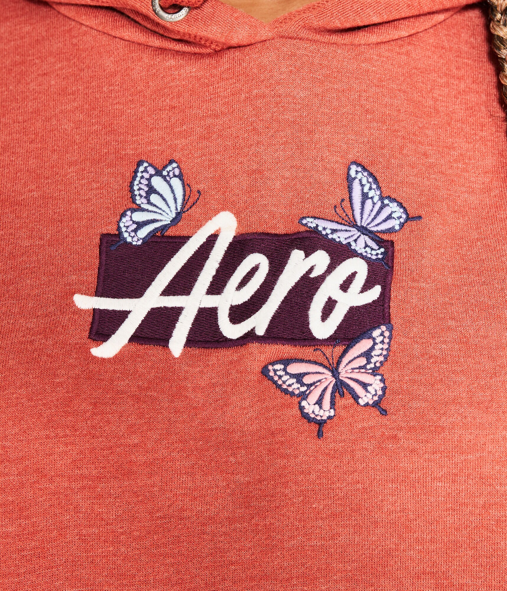 Aero Script Butterfly Pullover Hoodie