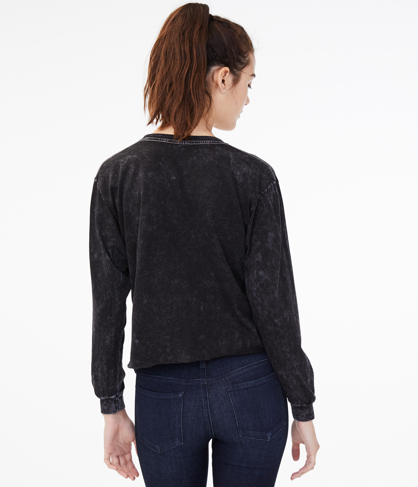 Long Sleeve AC/DC Back In Black Graphic Tee