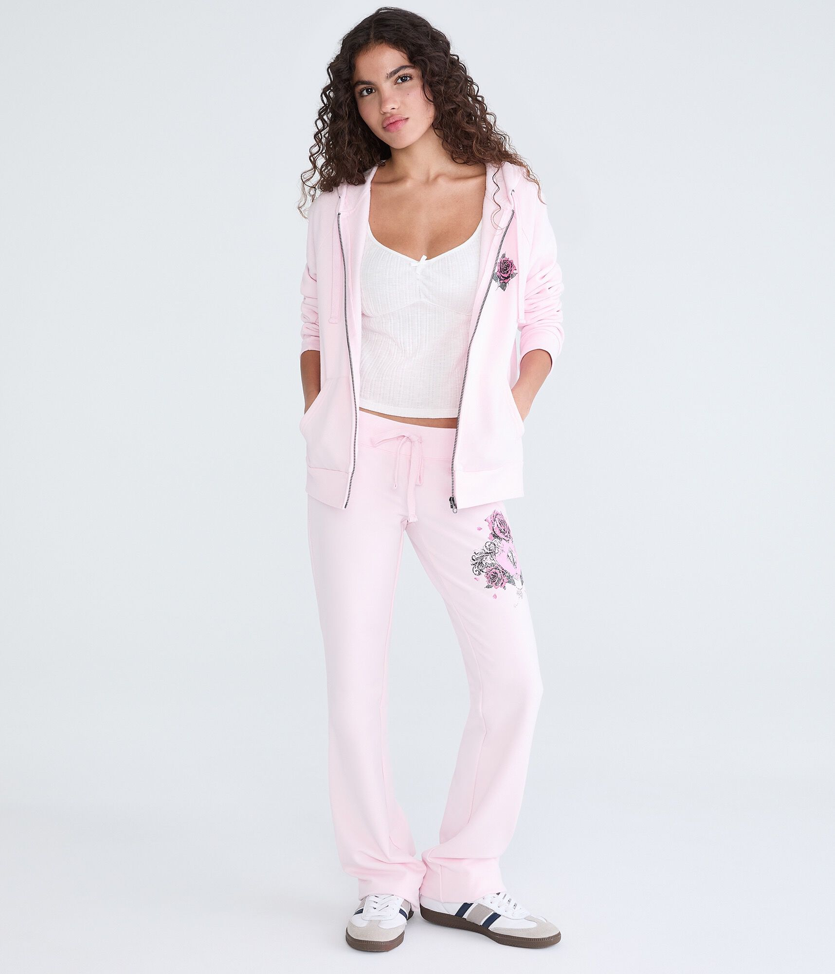 Cloud Soft Rose Locket Fit & Flare Sweatpants