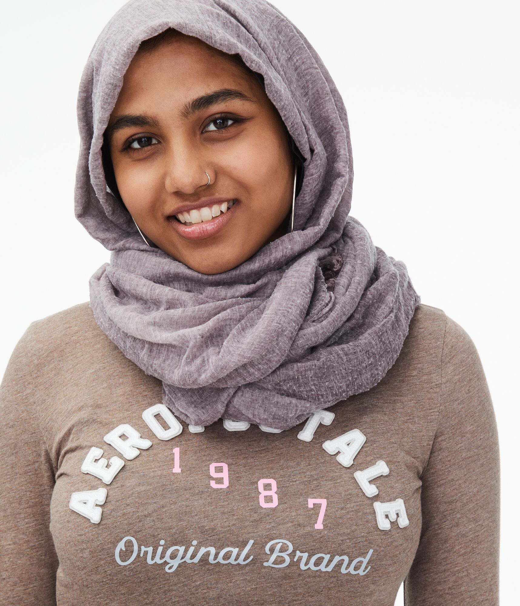 Long Sleeve Aeropostale Arch Graphic Tee