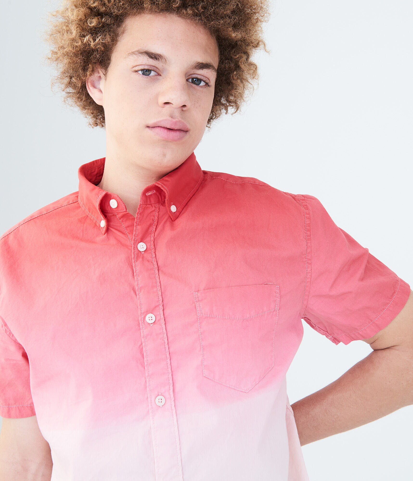Dip-Dye Woven Shirt