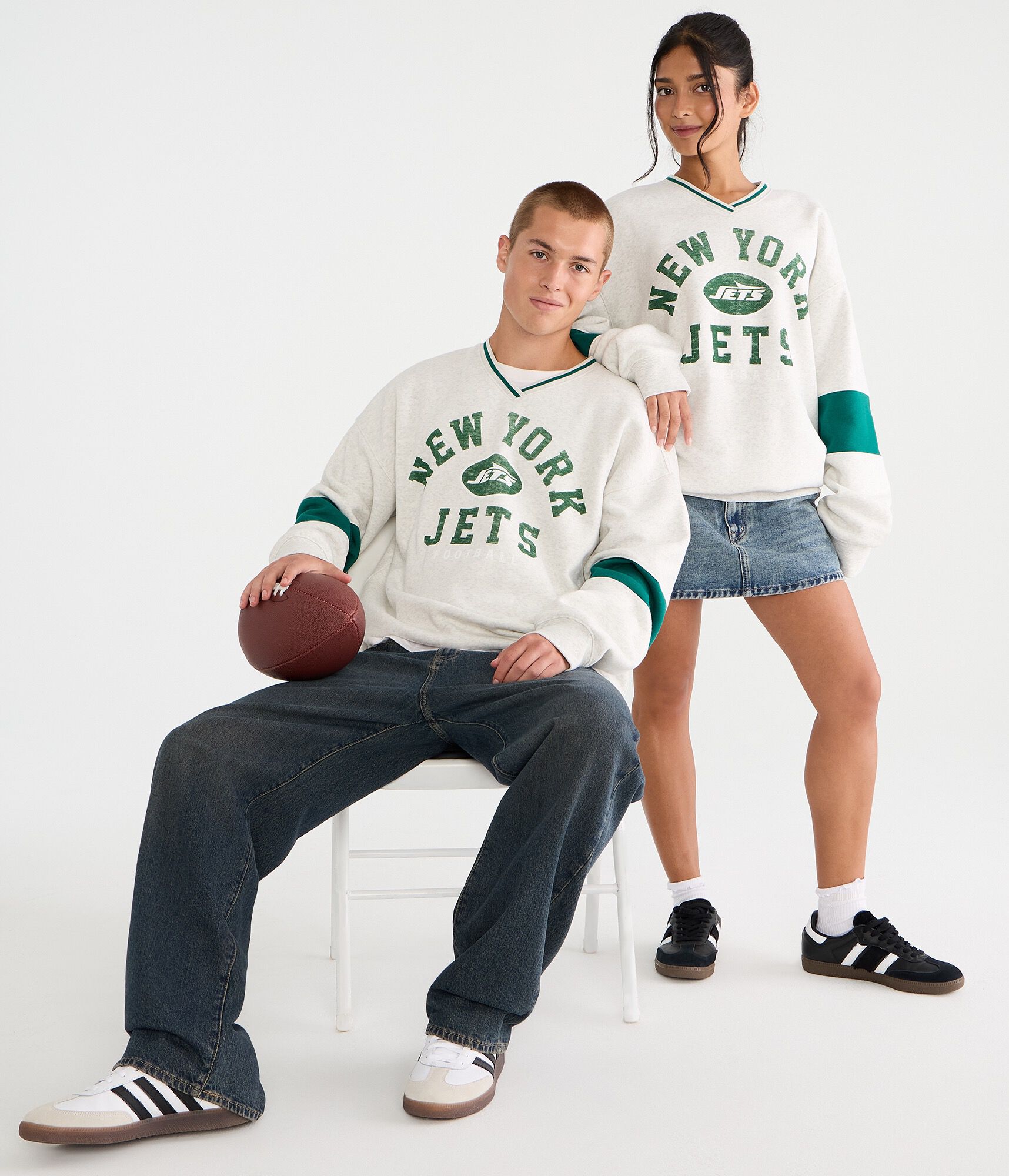 New York Jets V-Neck Sweatshirt