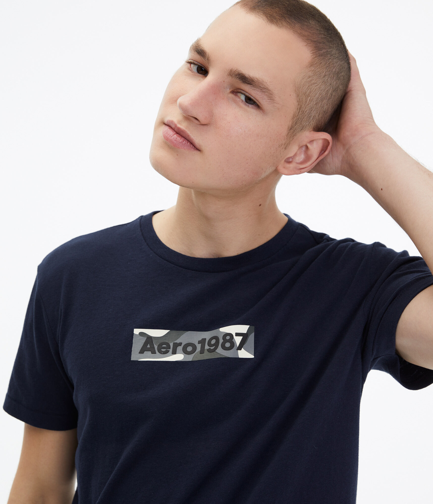 Camo Box Logo Graphic Tee