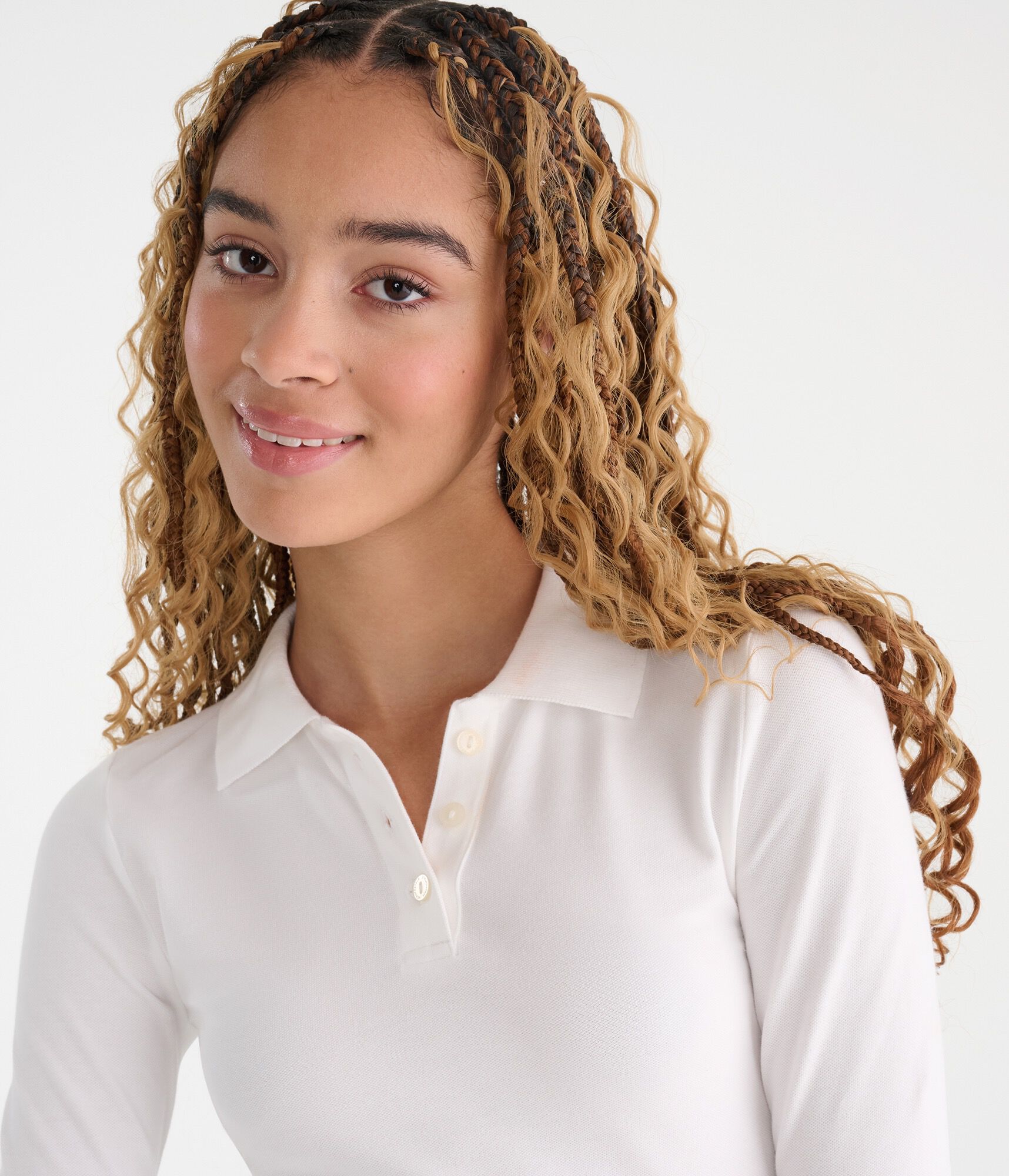 Long Sleeve Uniform Piqu&eacute; Polo