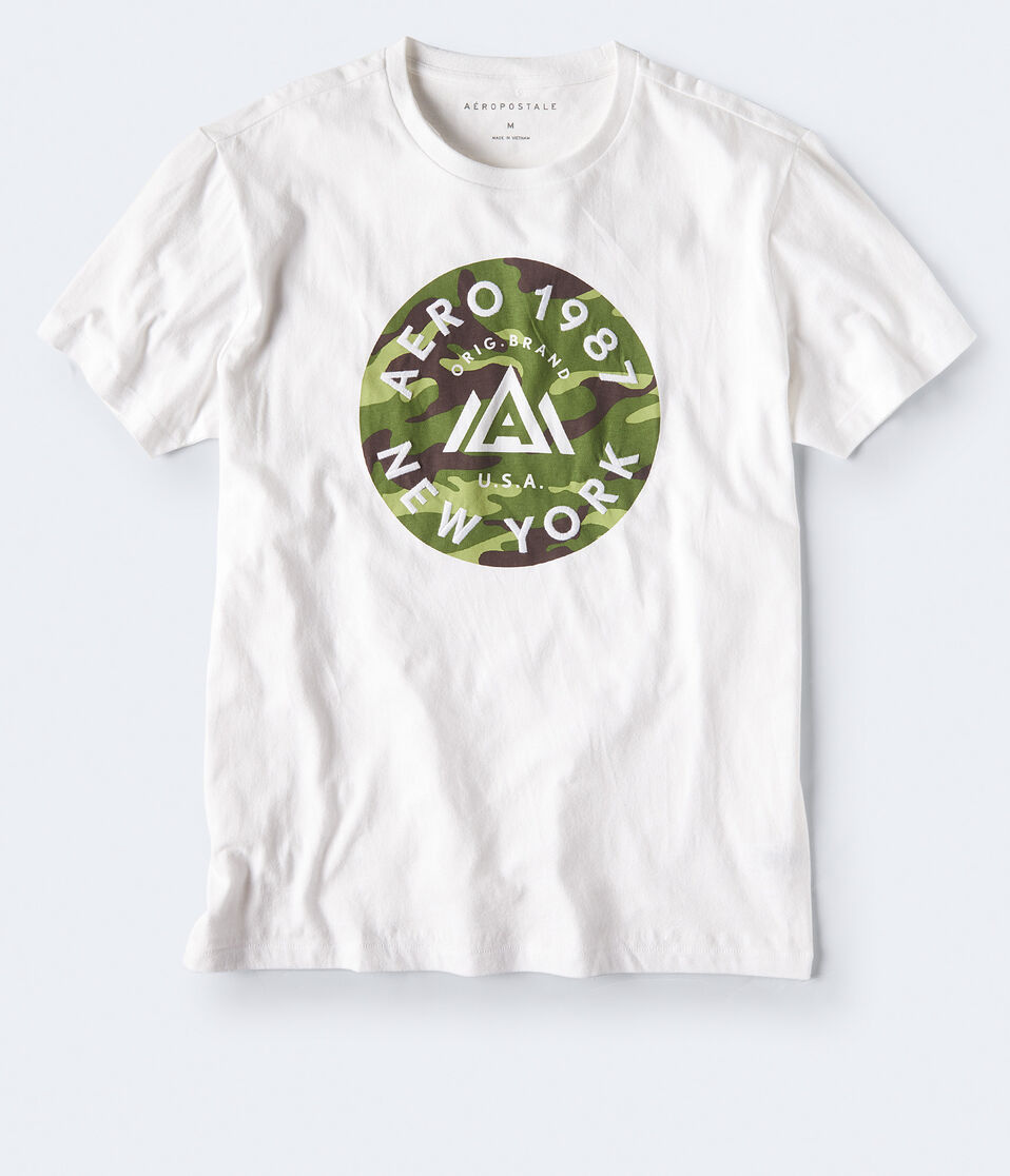 Aero 1987 Camo Circle Graphic Tee