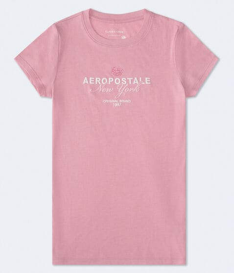 Aeropostale Rose Glitter Graphic Tee Aeropostale Rose Glitter Graphic Tee