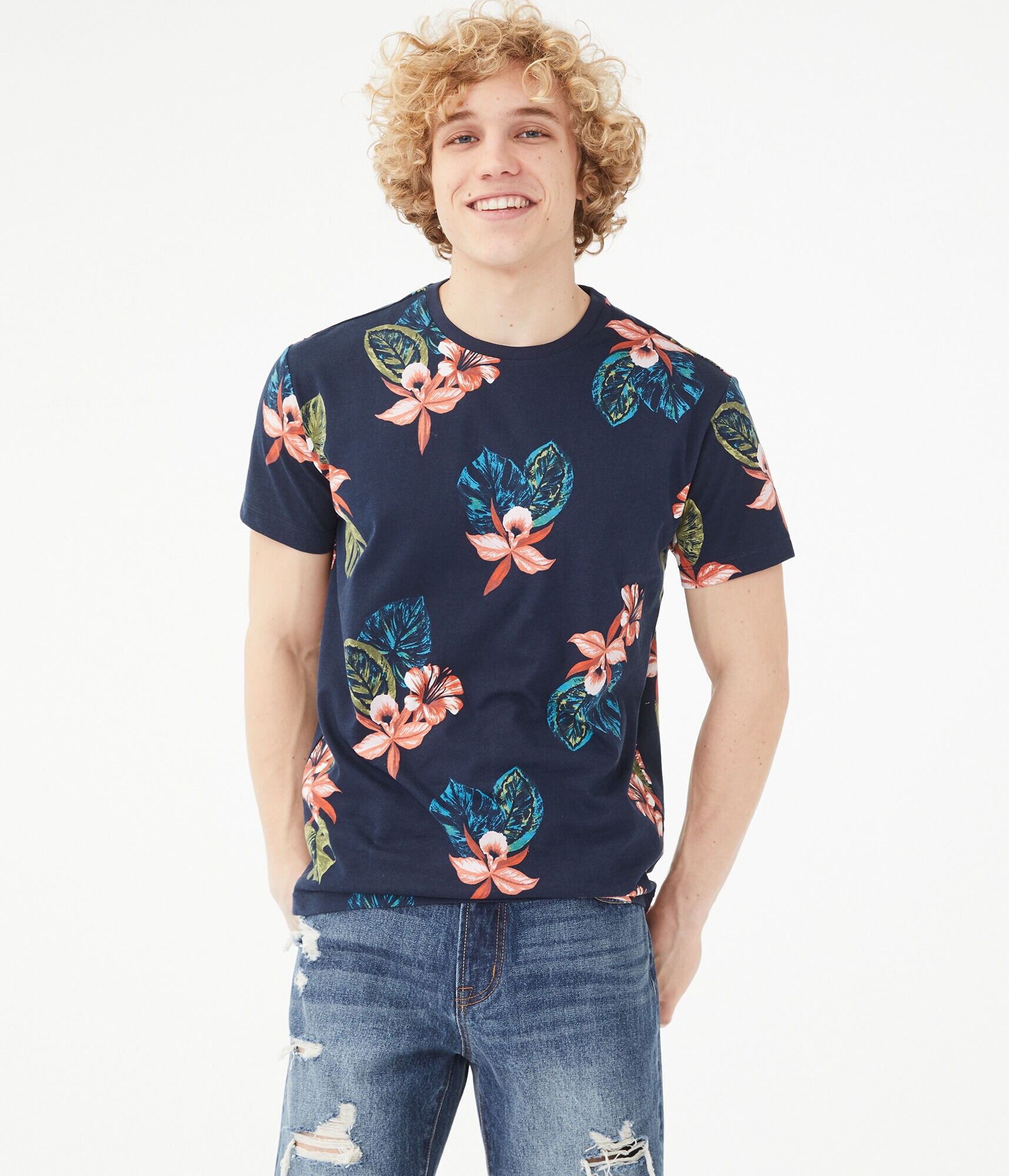 Tropical Floral Graphic Tee