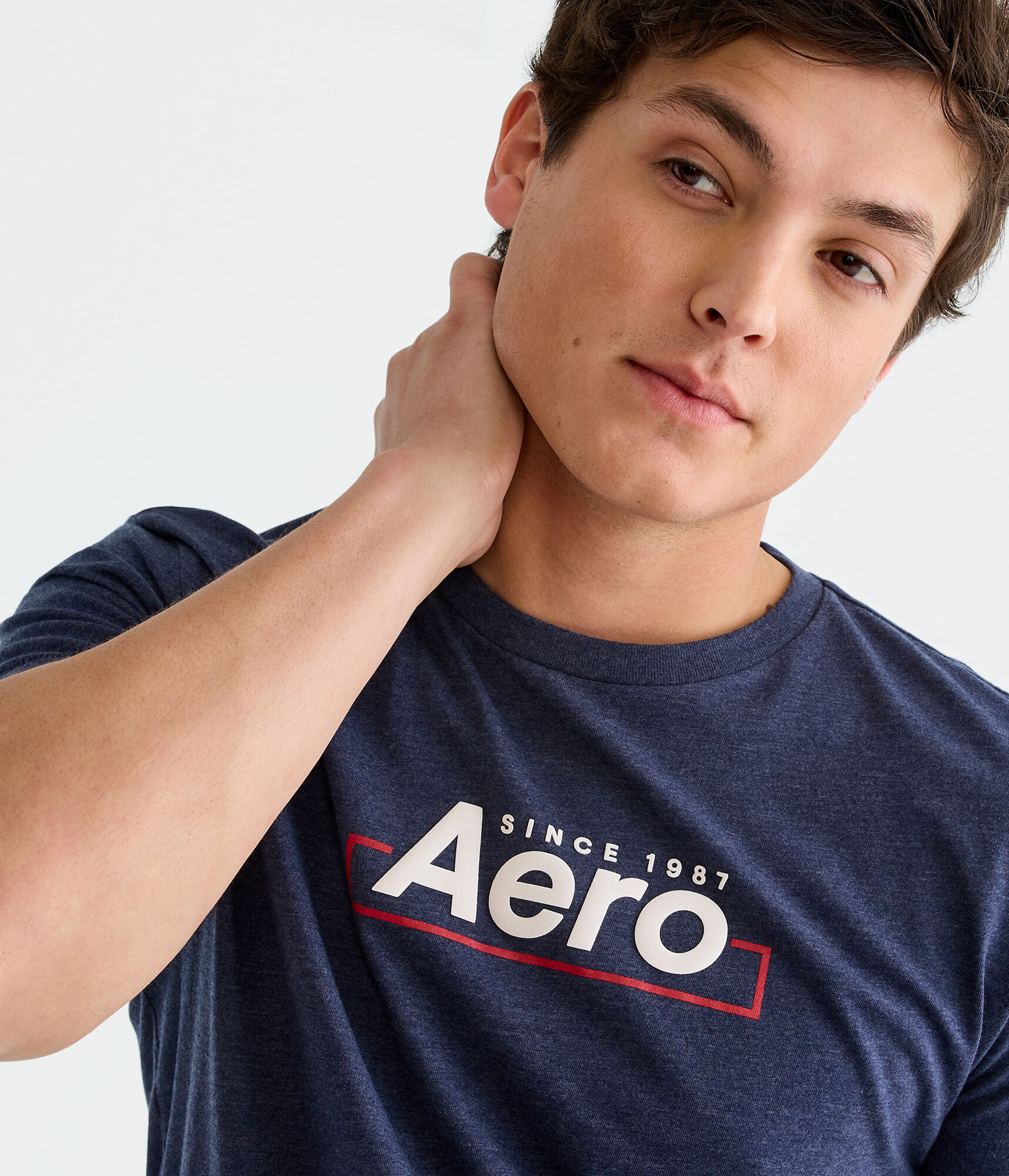 Aero Centered Box Logo Graphic Tee