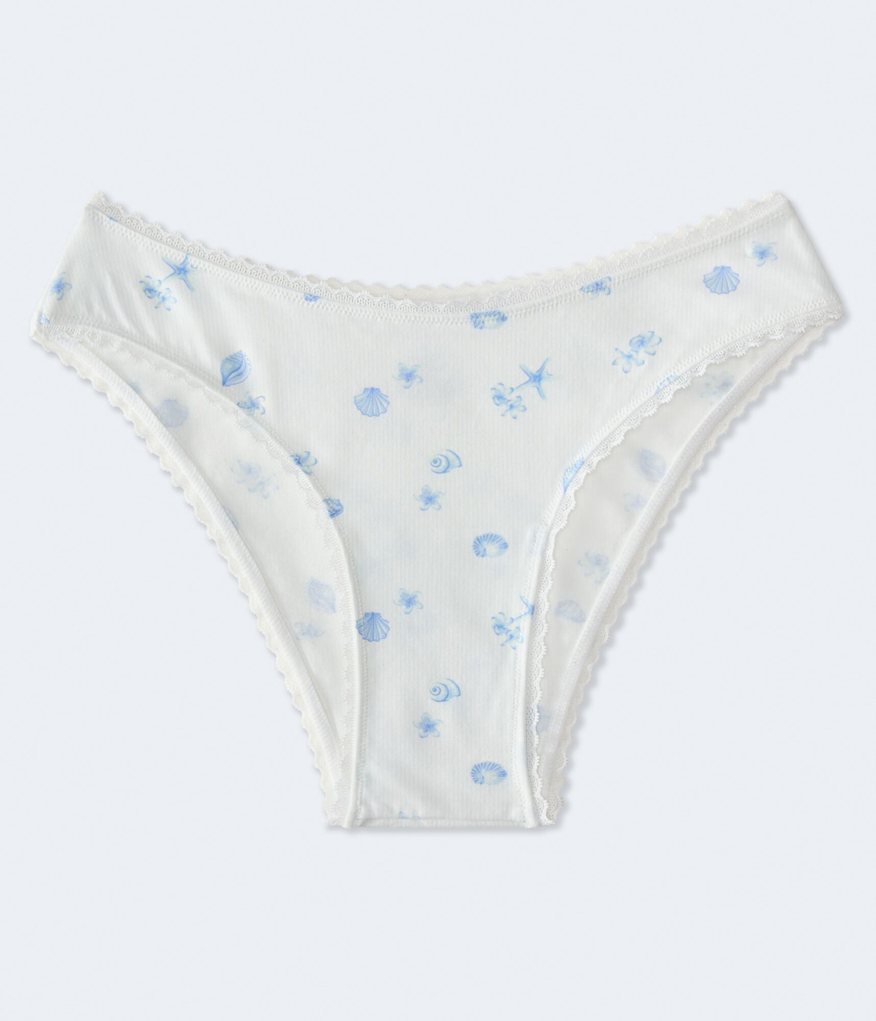 Seashell Lace-Trim Cheeky