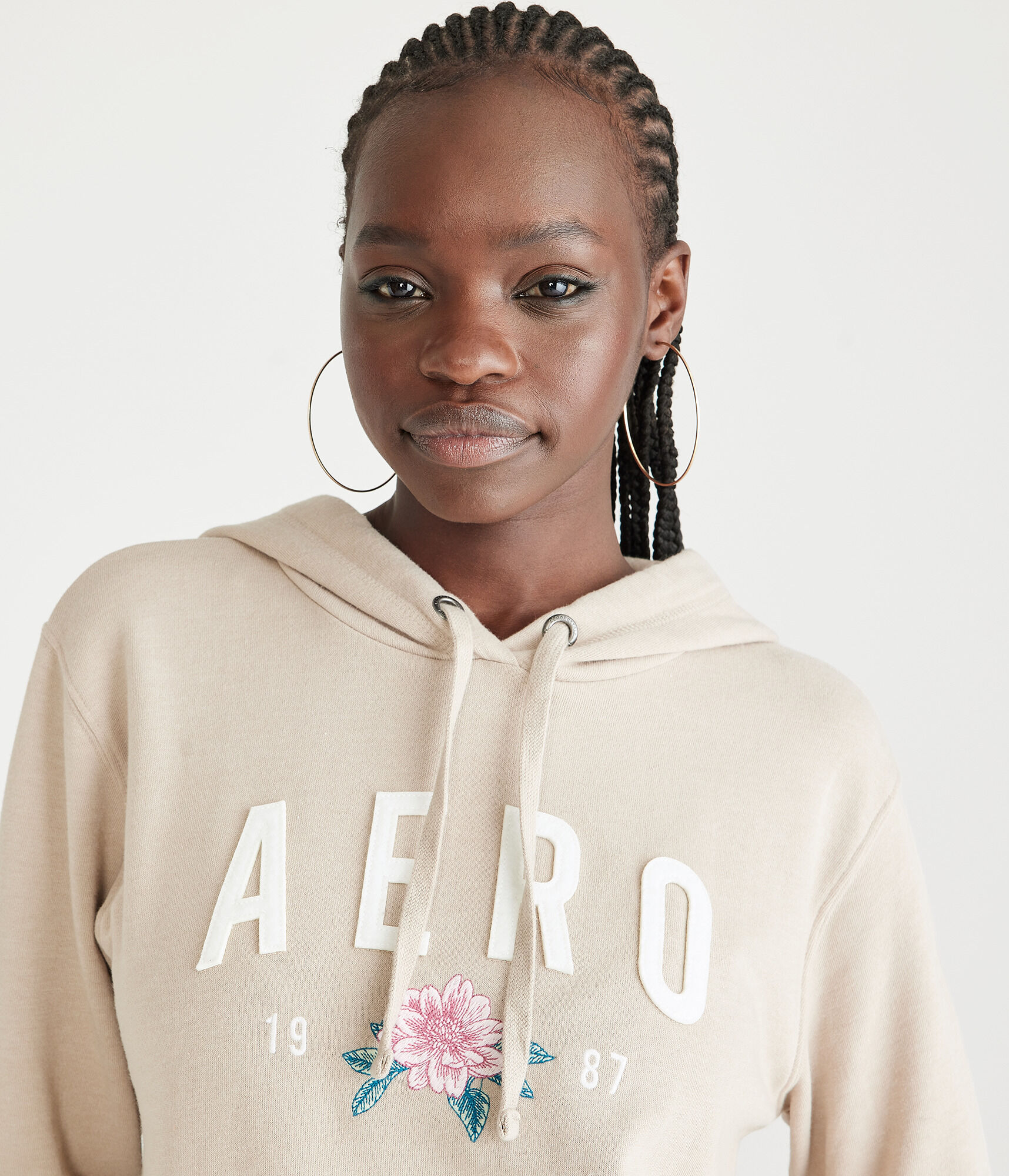 Aero 1987 Floral Pullover Hoodie