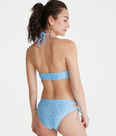 Floral Strappy Mid-Rise Bikini Bottom