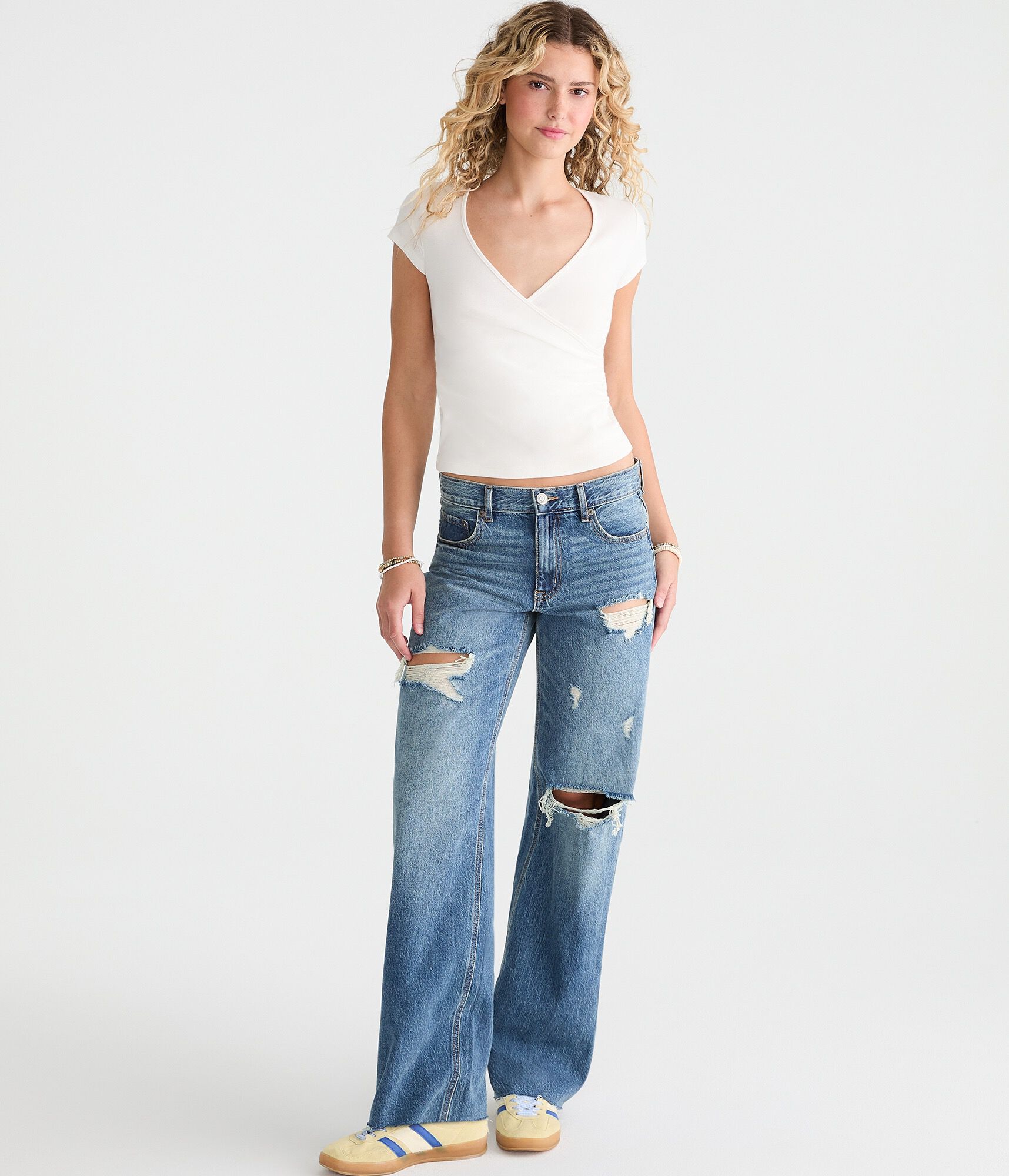 Seriously Soft Wrap-Front V-Neck Tee